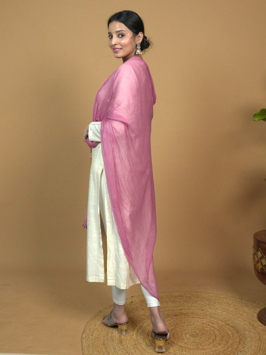 Solid Chiffon Dupatta