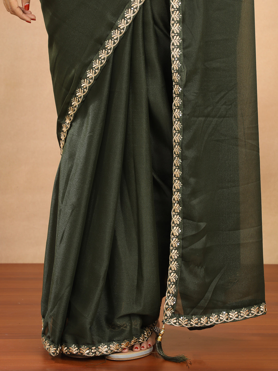 Tissue Georgette Crepe Silk Saree