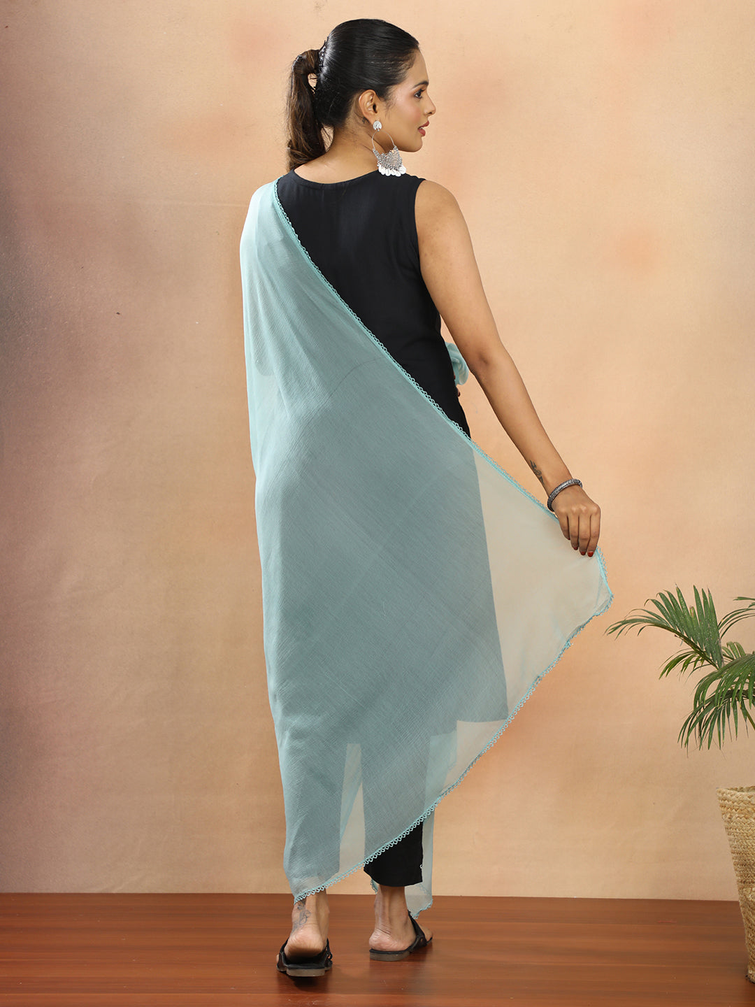 Solid Chiffon Dupatta