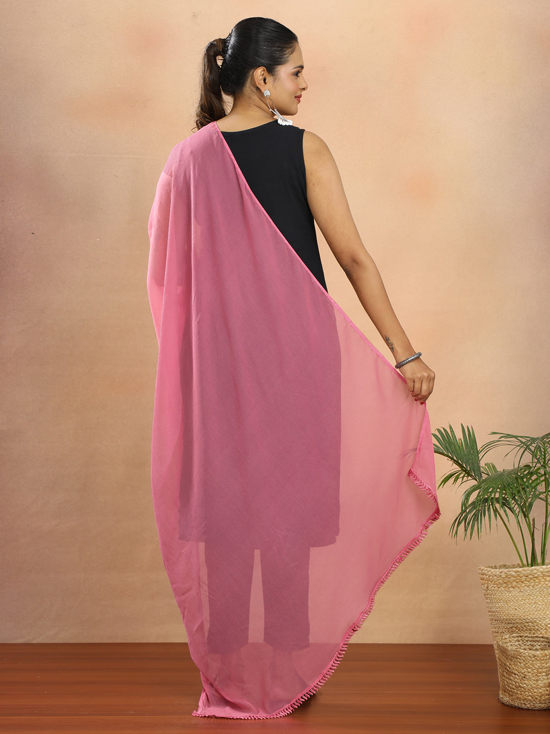 Solid Chiffon Dupatta