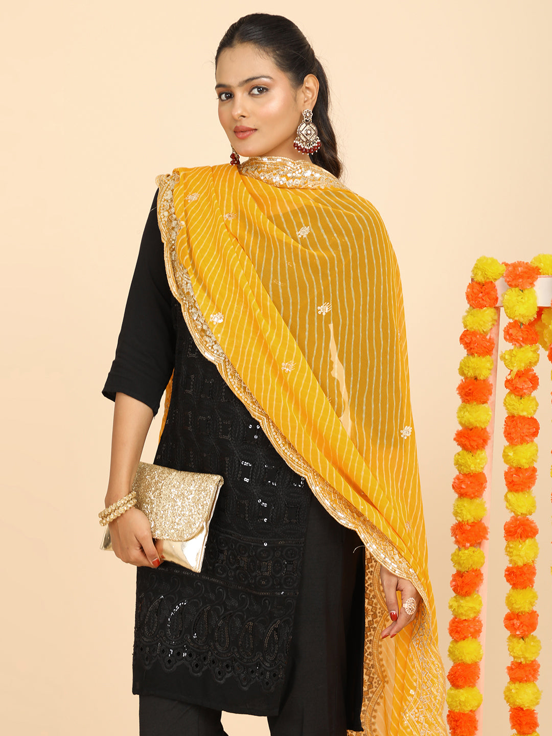 Leheriya Georgette Dupatta