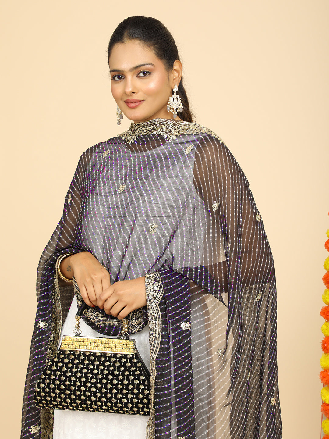 Leheriya Georgette Dupatta