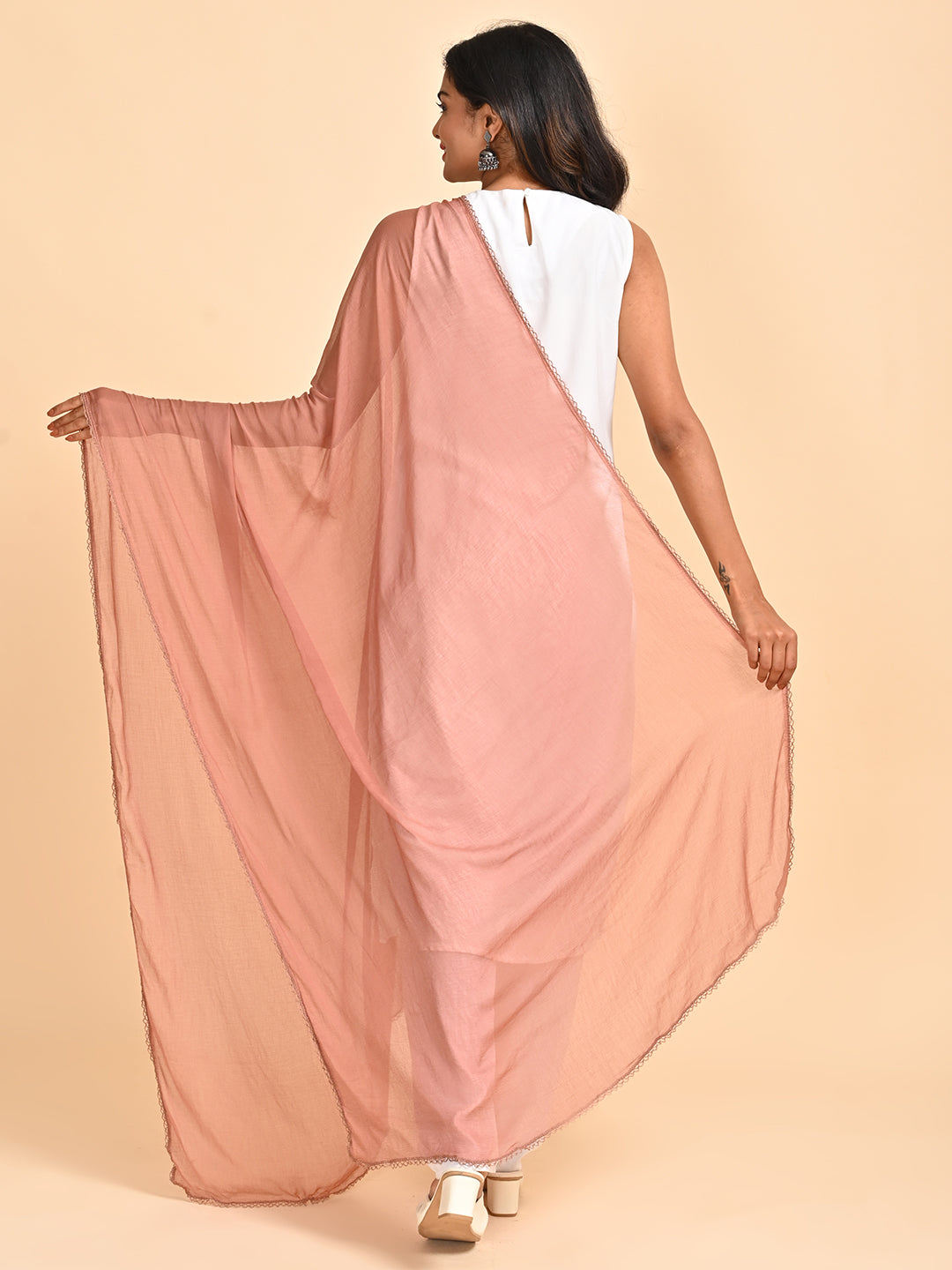 Solid Chiffon Dupatta