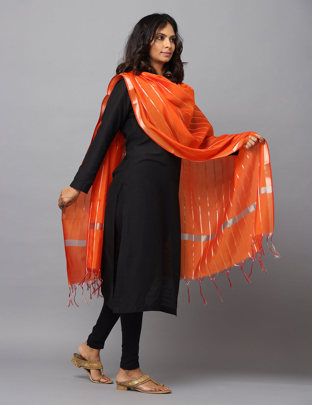 Banarasi Silk Stripe Dupatta