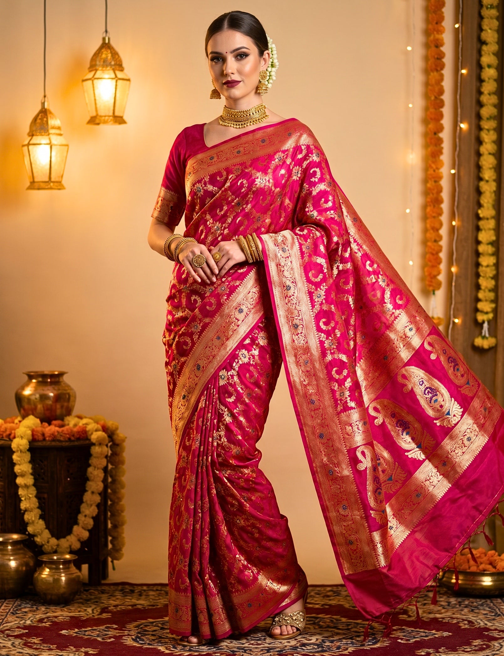 Banarasi Viscose Silk Saree