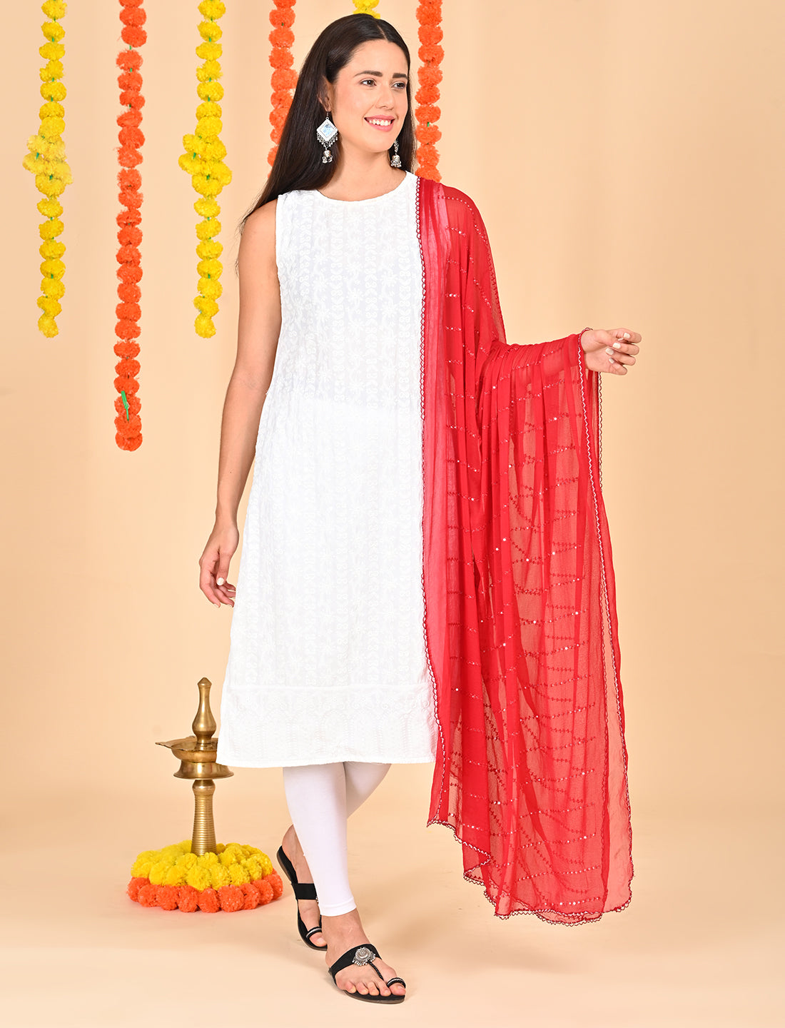 Chiffon Stripe Dupatta