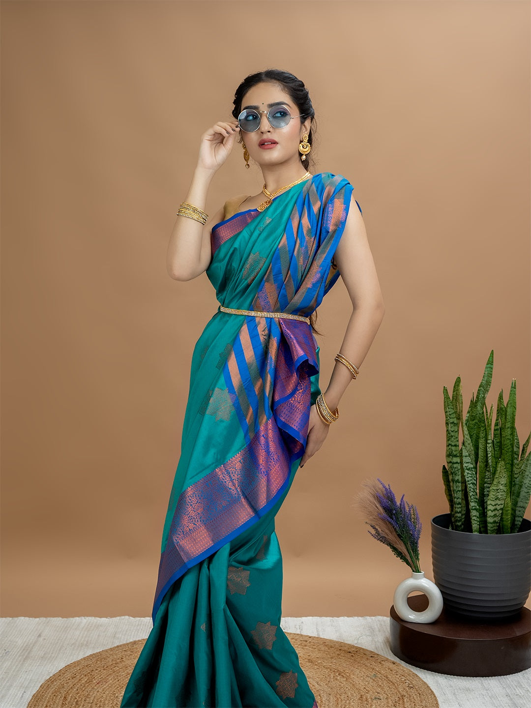 South Silk Brocade Saree