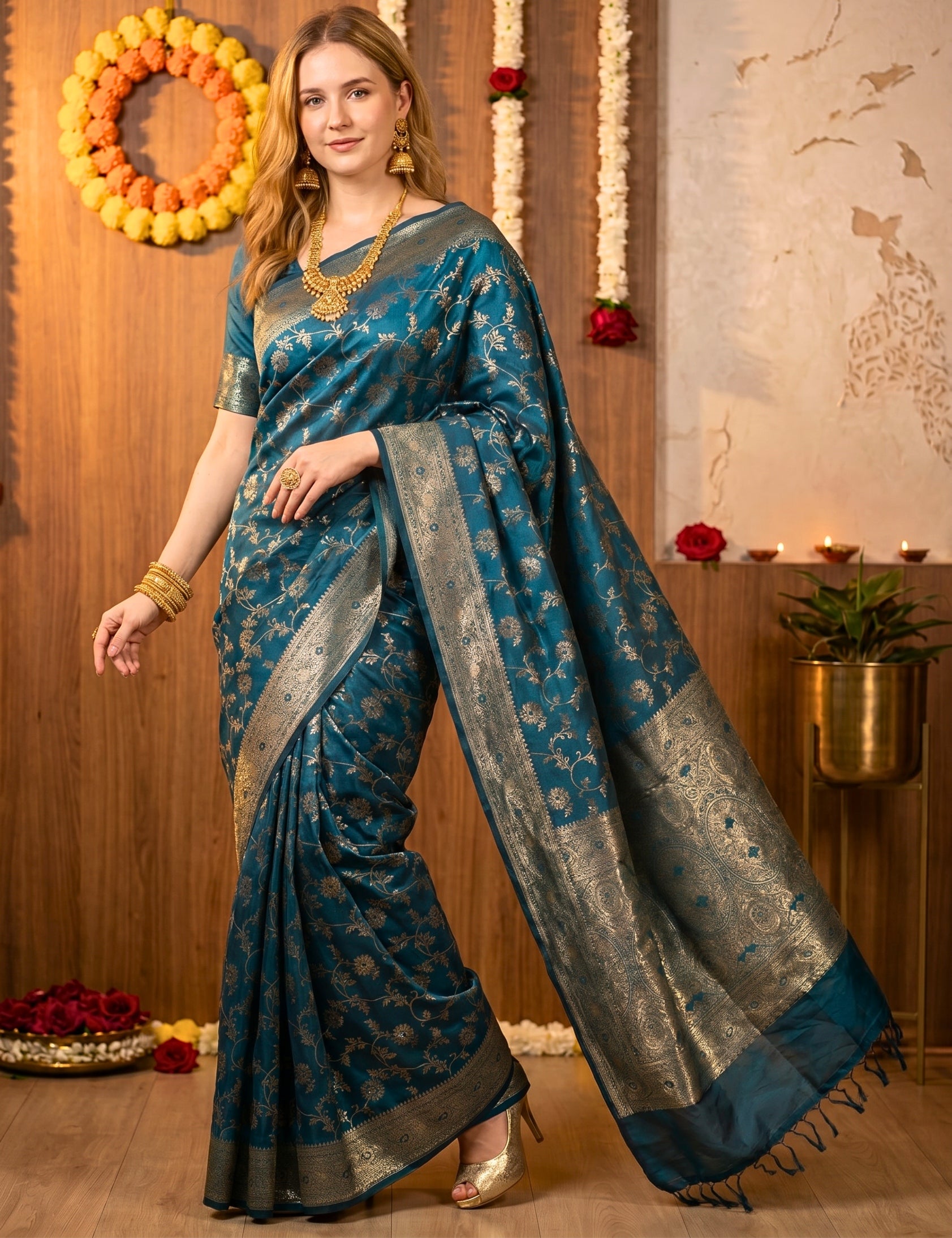 Banarasi Viscose Silk Saree