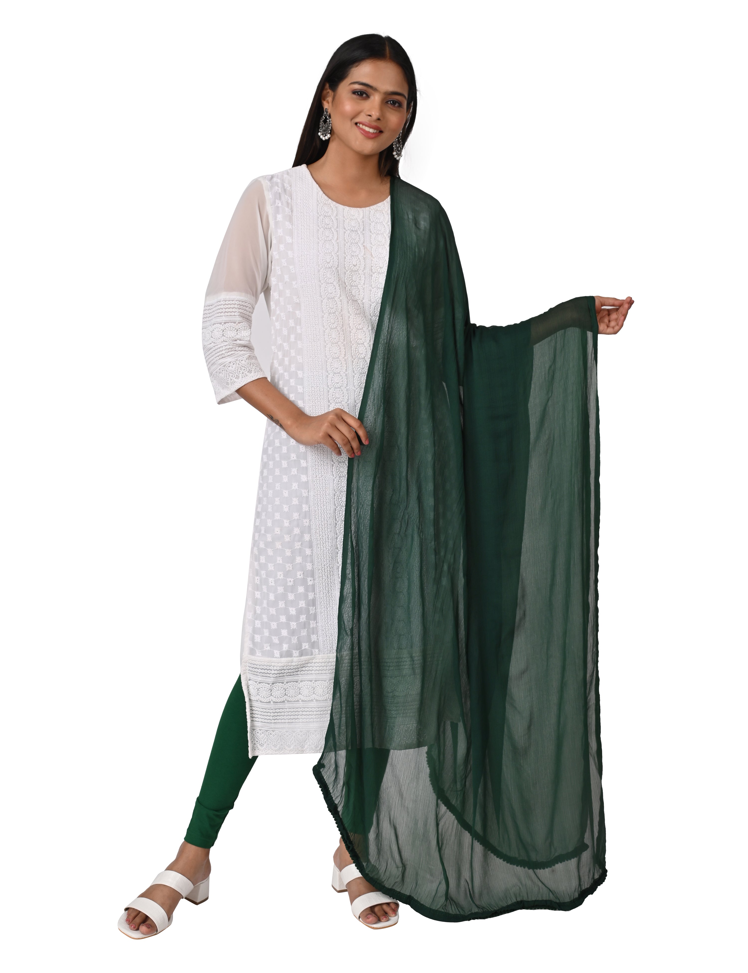 Solid Chiffon Dupatta