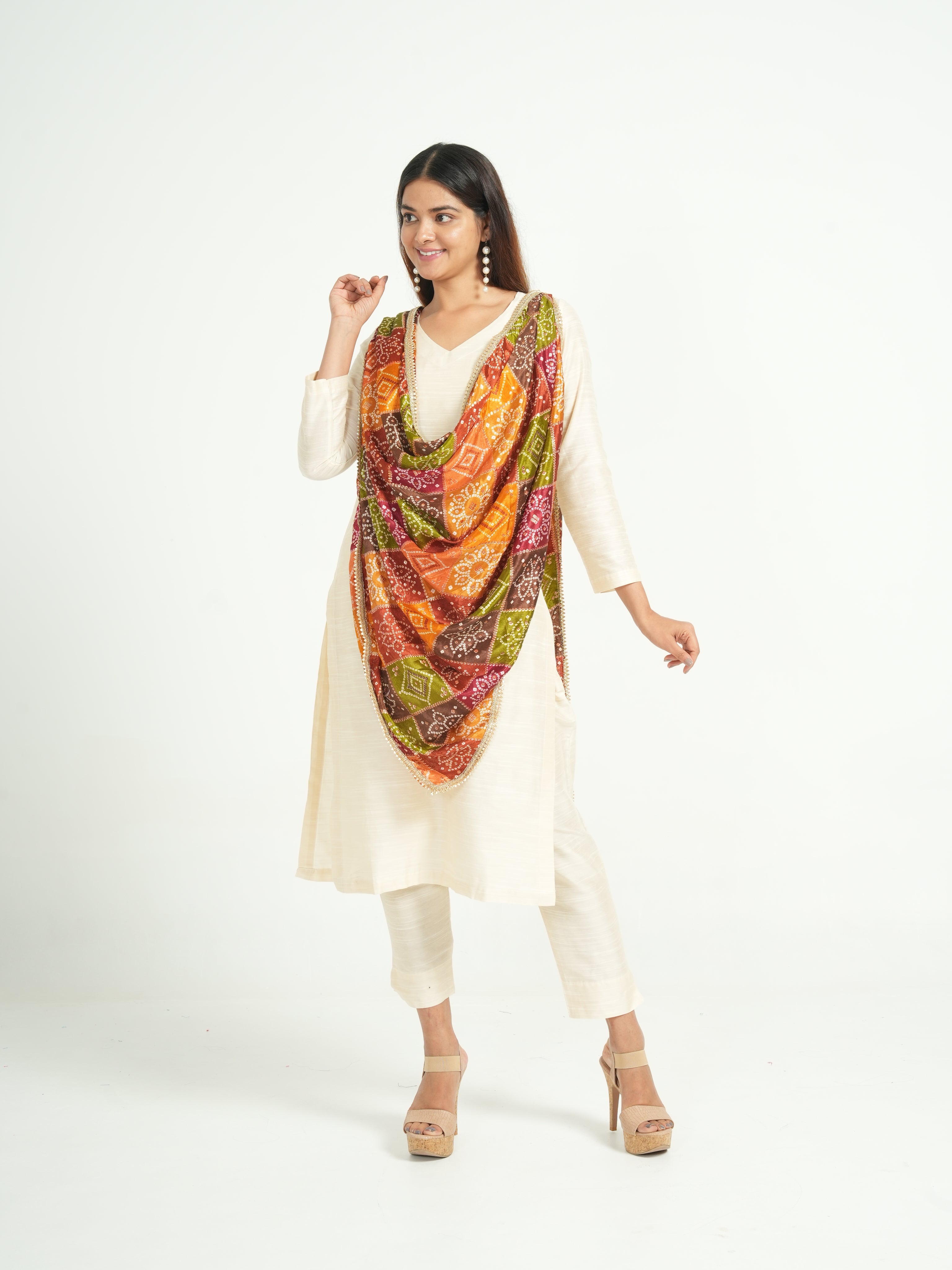 Art Silk Bandhini Dupatta