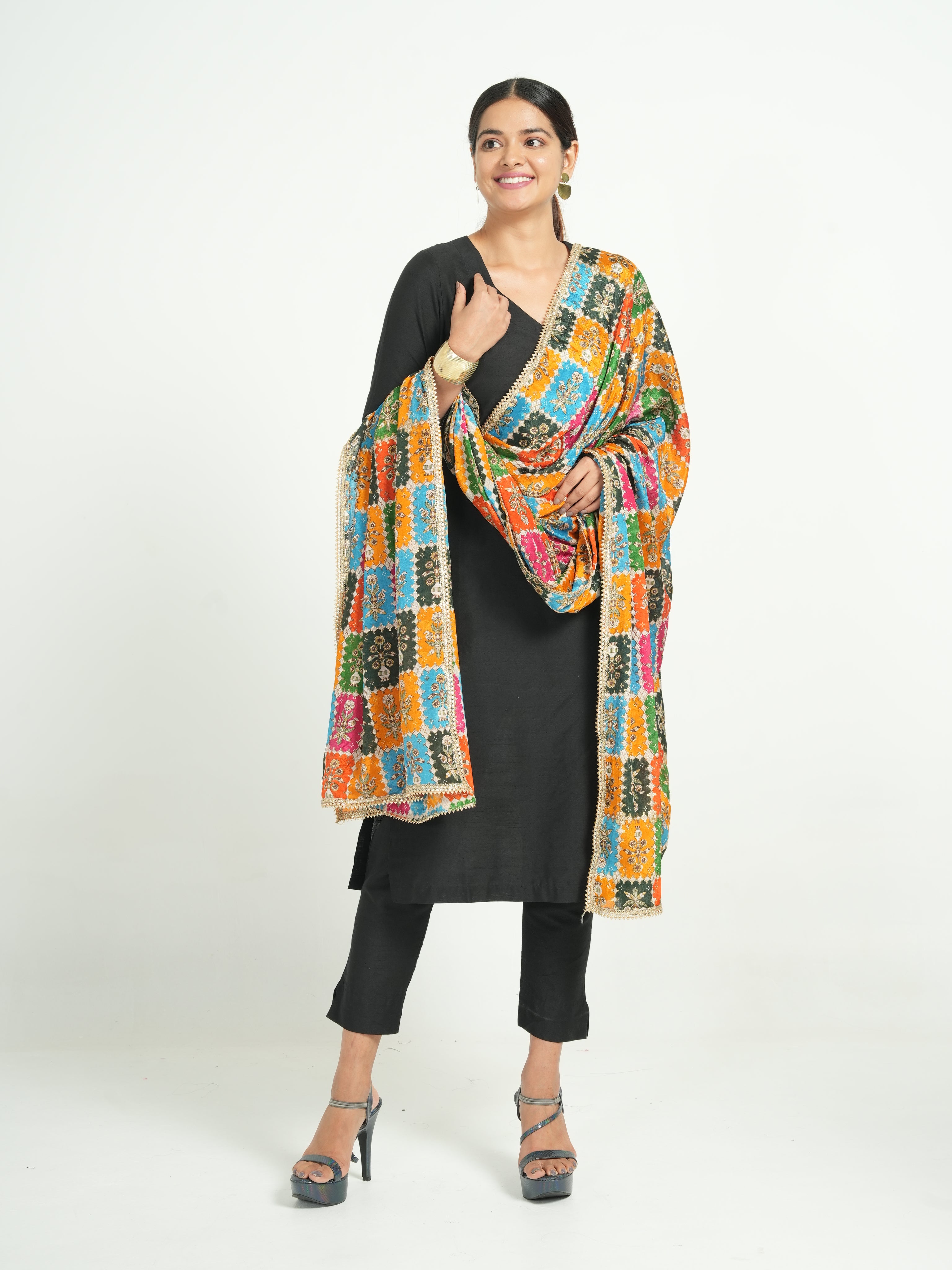 Art Silk Bandhini Dupatta