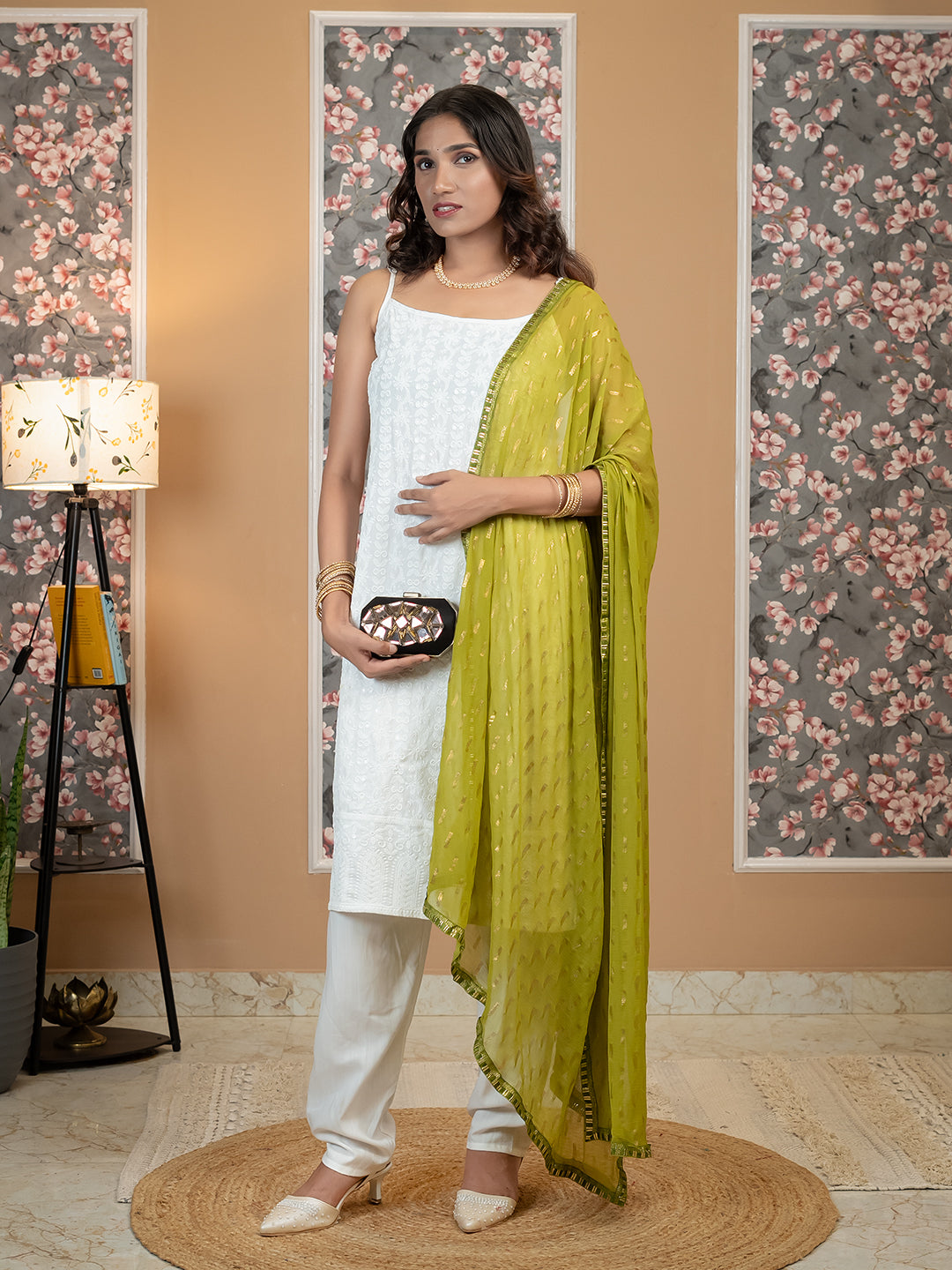 Chiffon Gold Print Dupatta