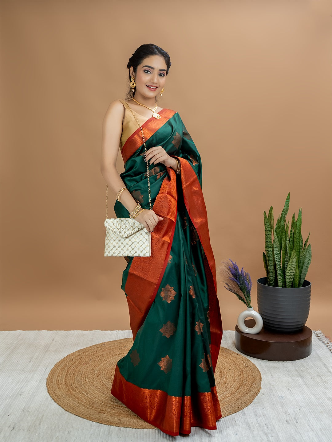 South Silk Brocade Saree