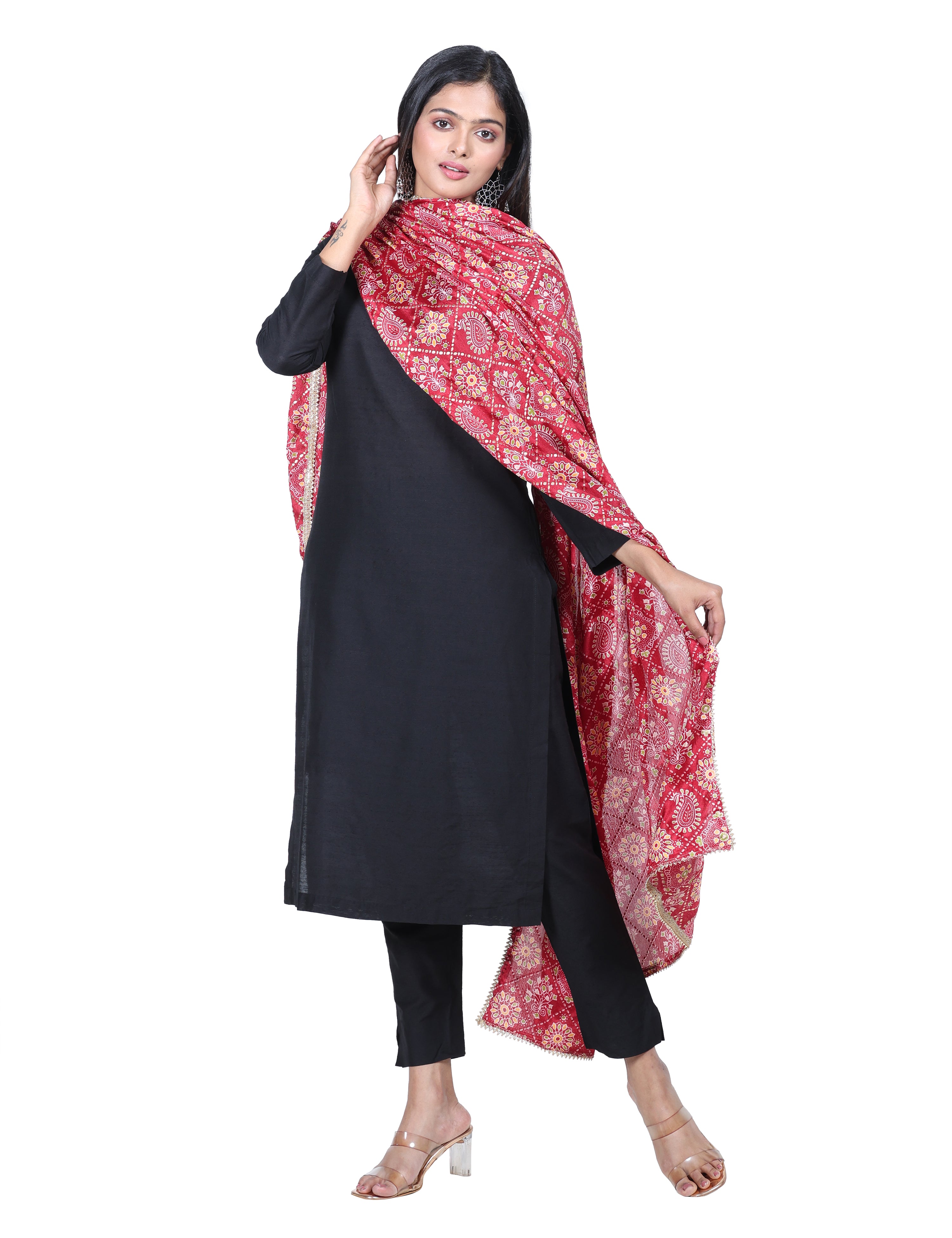 Art Silk Bandhini Dupatta