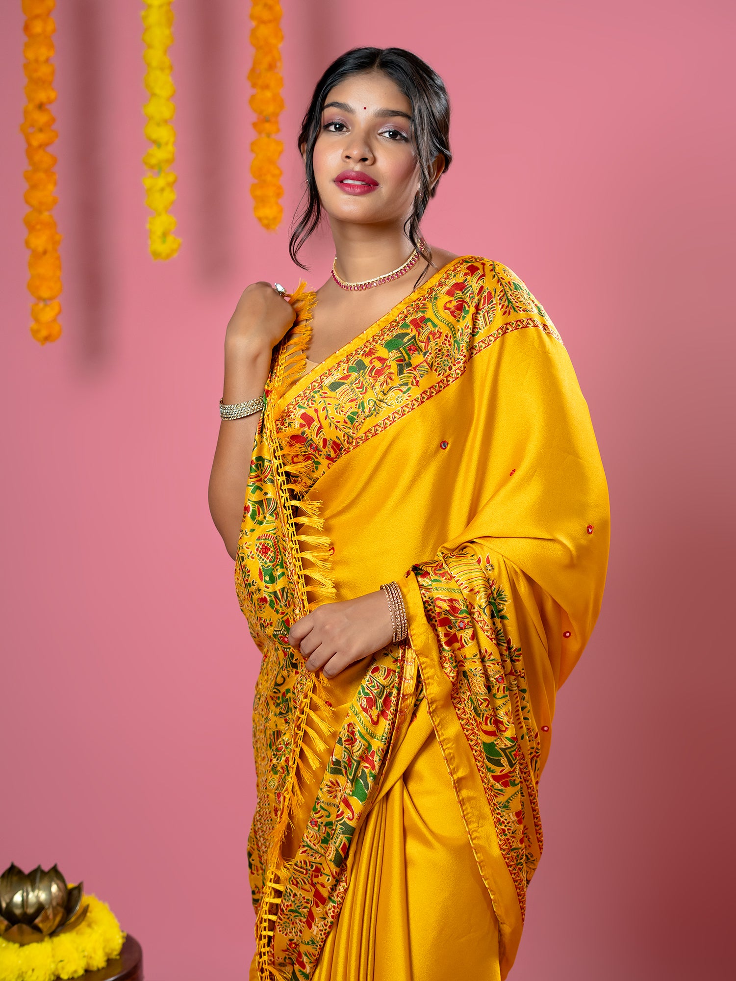 Kutch Print Crepe Saree