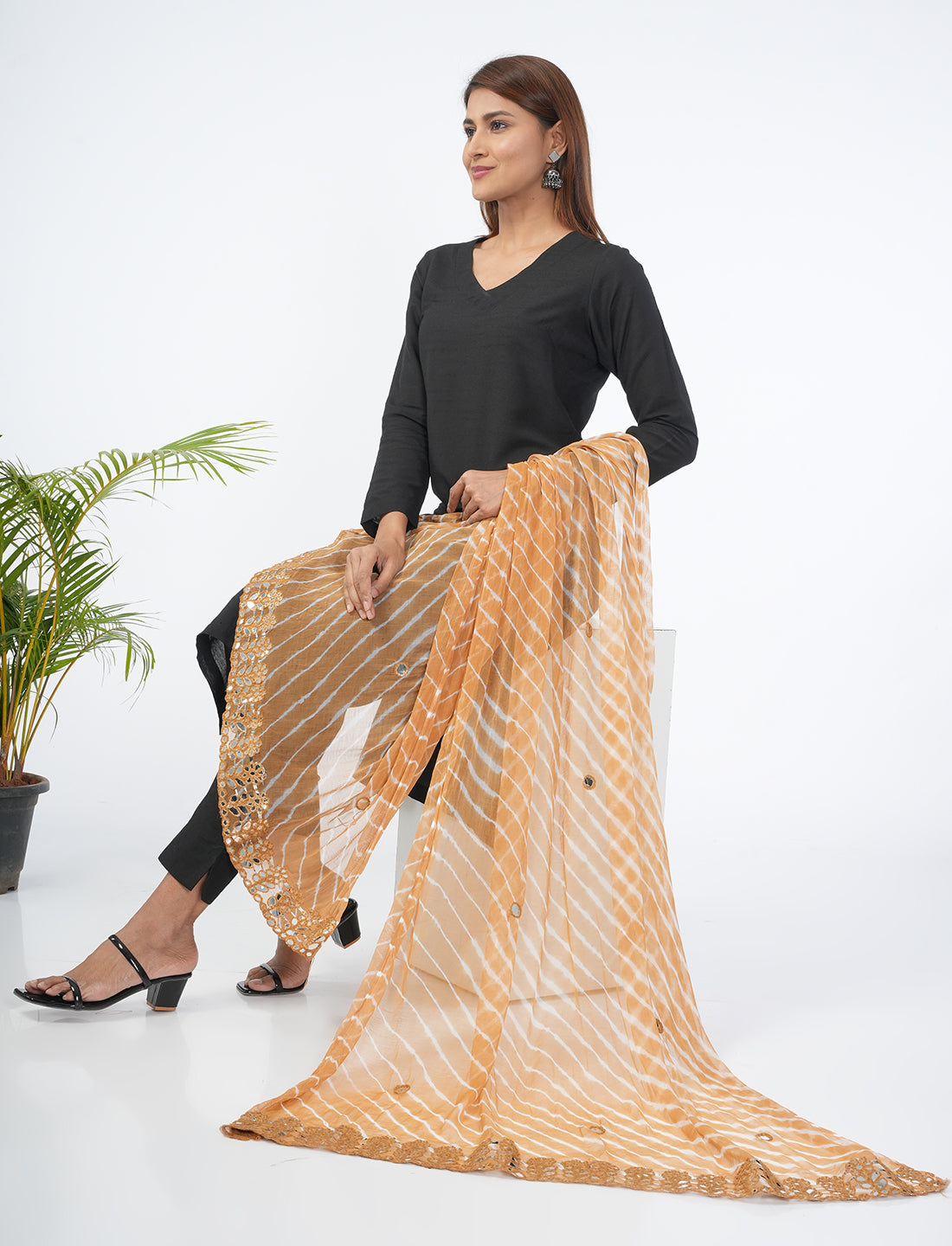 Leheriya Chiffon Dupatta