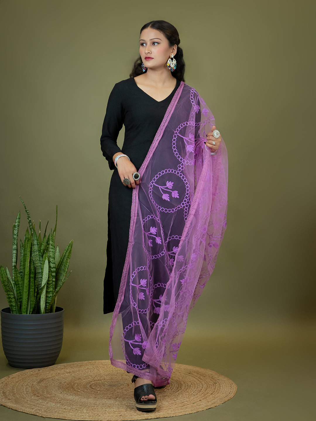 Chiffon Gold Print Dupatta