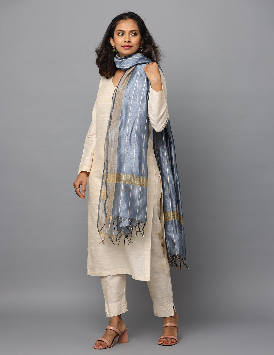 Chanderi Zari weave Dupatta