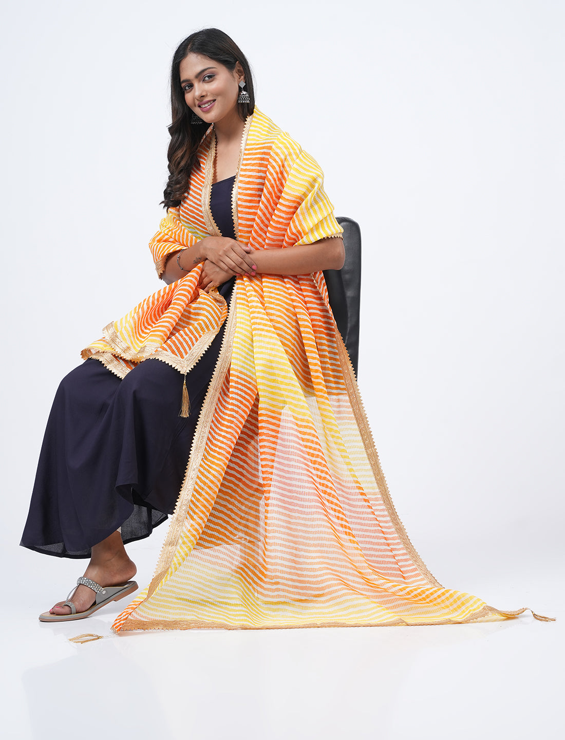 Kota Semi Cotton Colorblock Dupatta