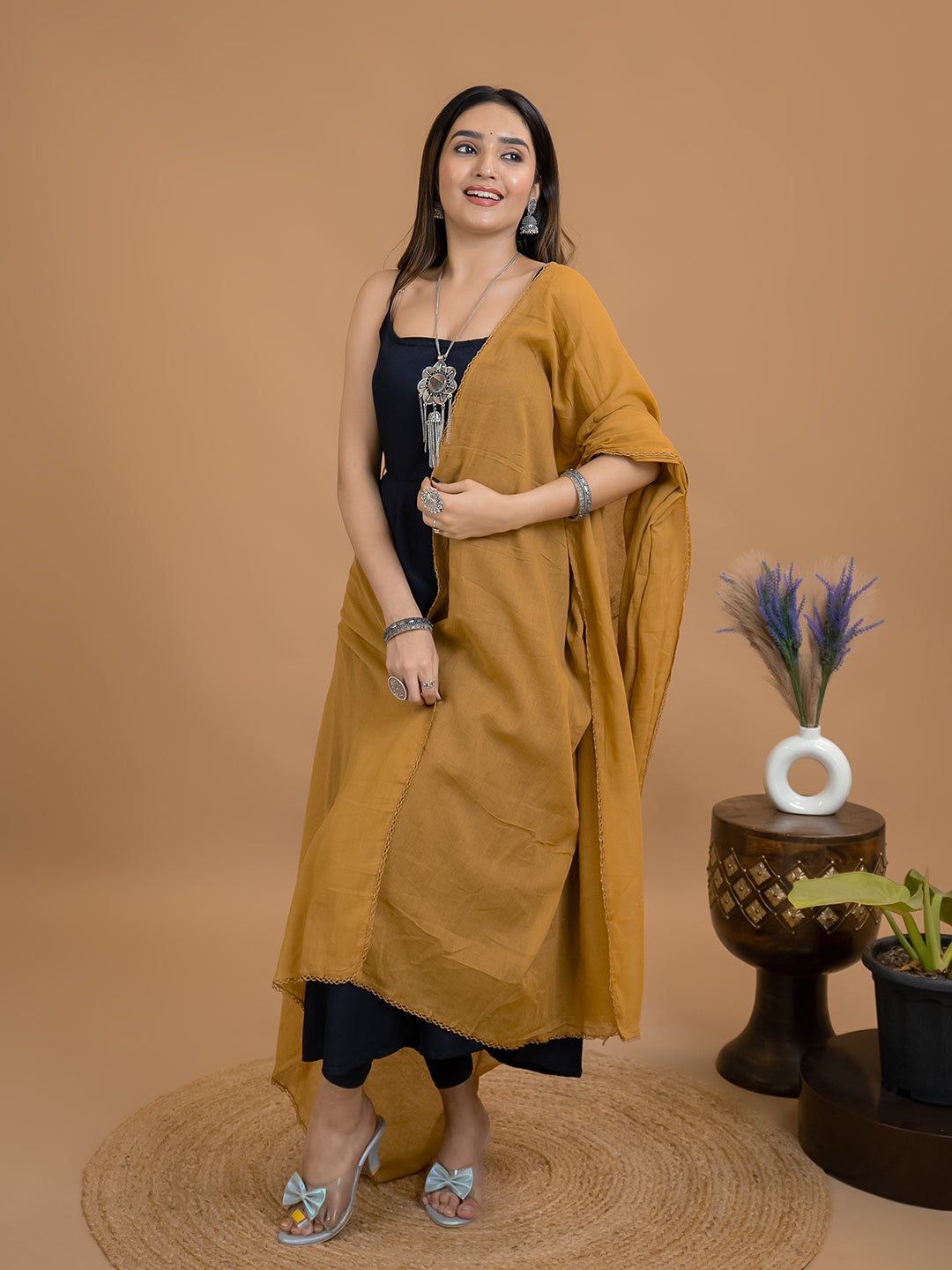 Solid Cotton Dupatta
