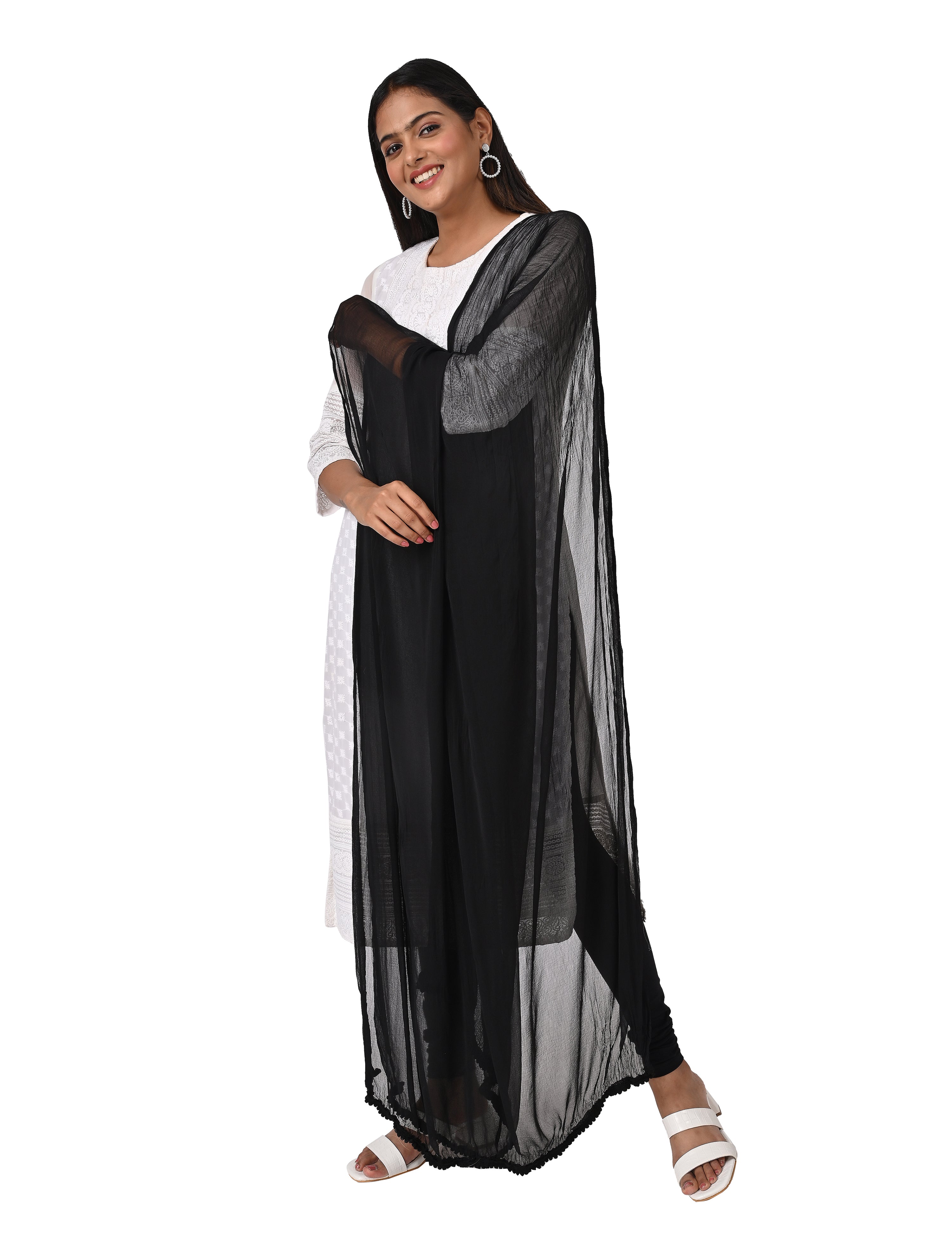 Solid Chiffon Dupatta