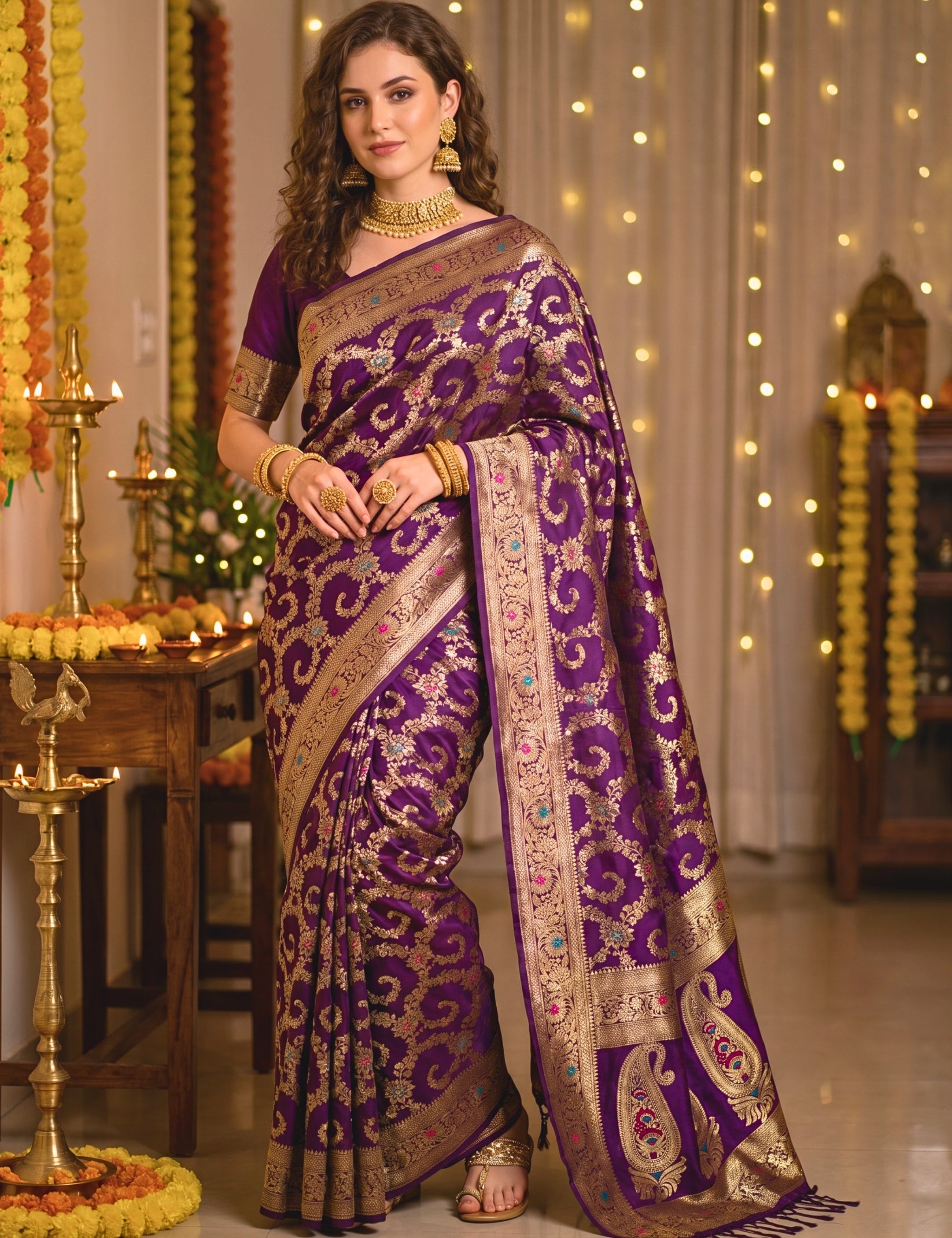 Banarasi Viscose Silk Saree