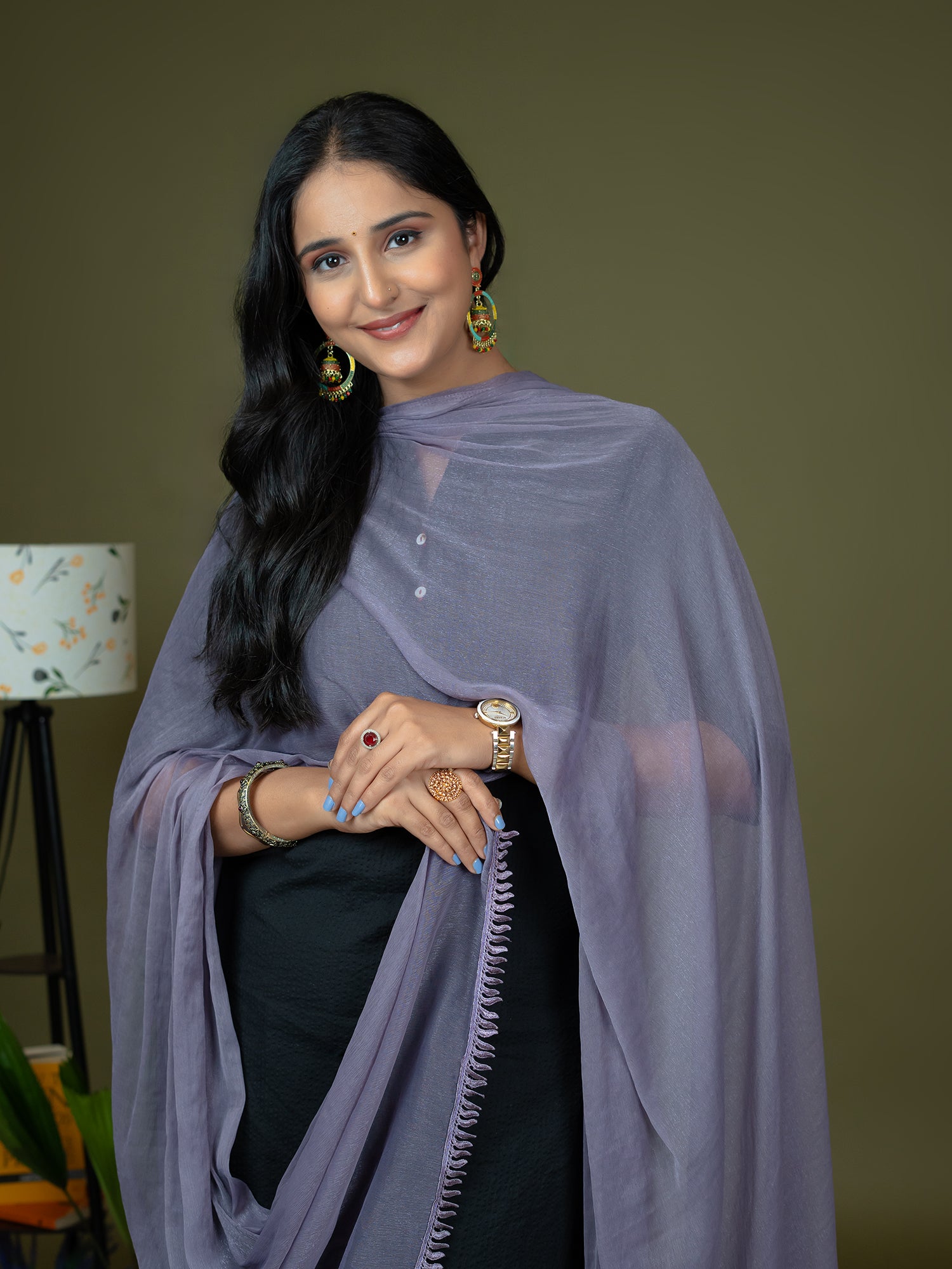 Solid Chiffon Dupatta