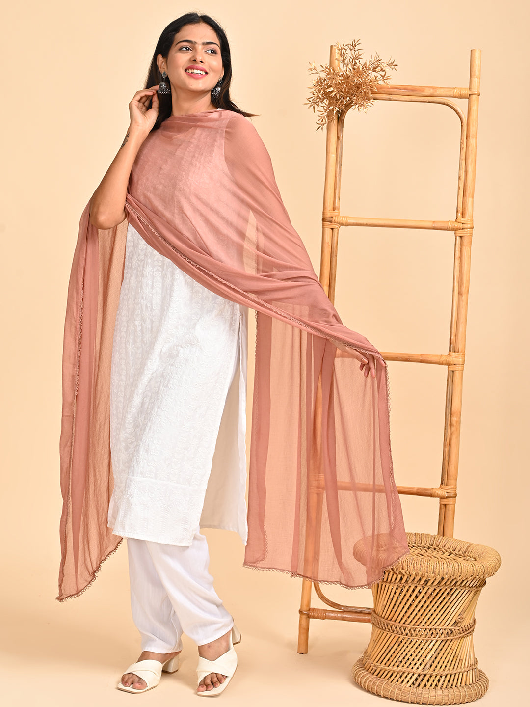 Solid Chiffon Dupatta