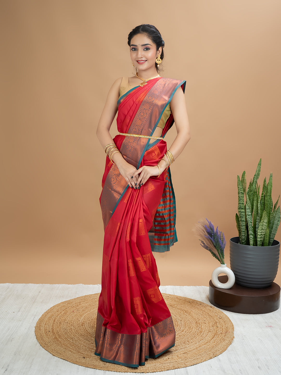 South Silk Brocade Saree