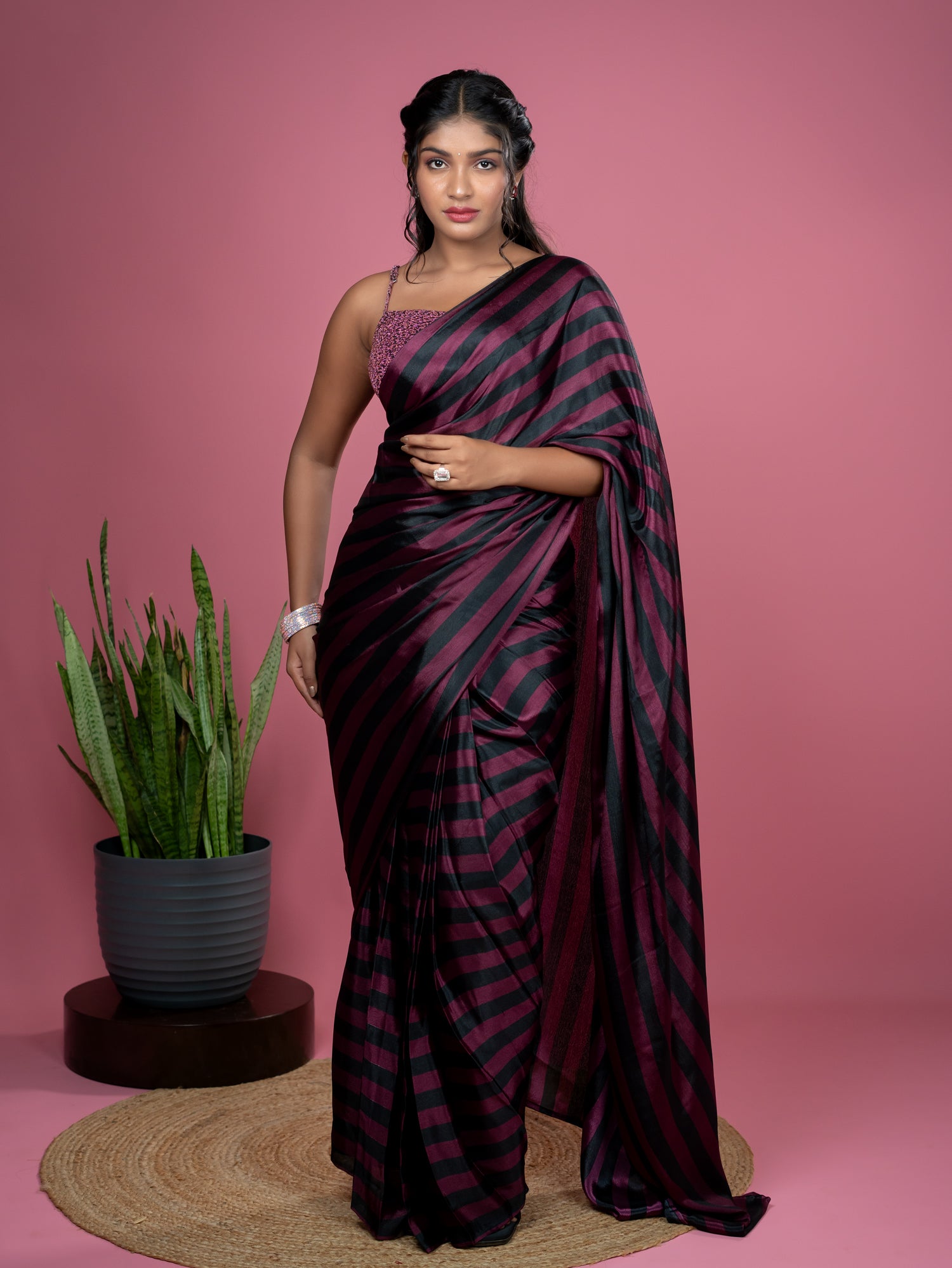 Ready To Wear Satin Saree