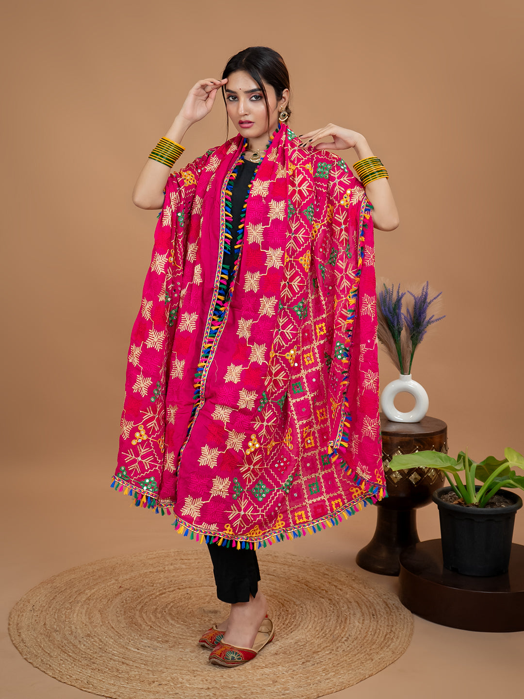 Phulkari Cotton Dupatta
