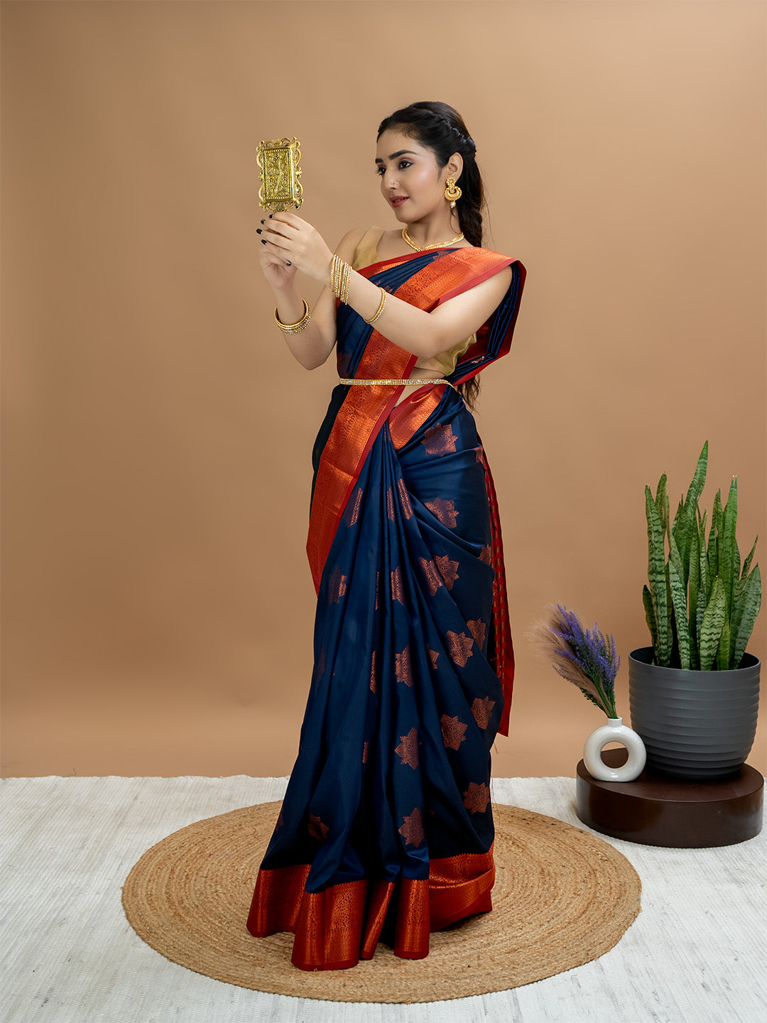 South Silk Brocade Saree