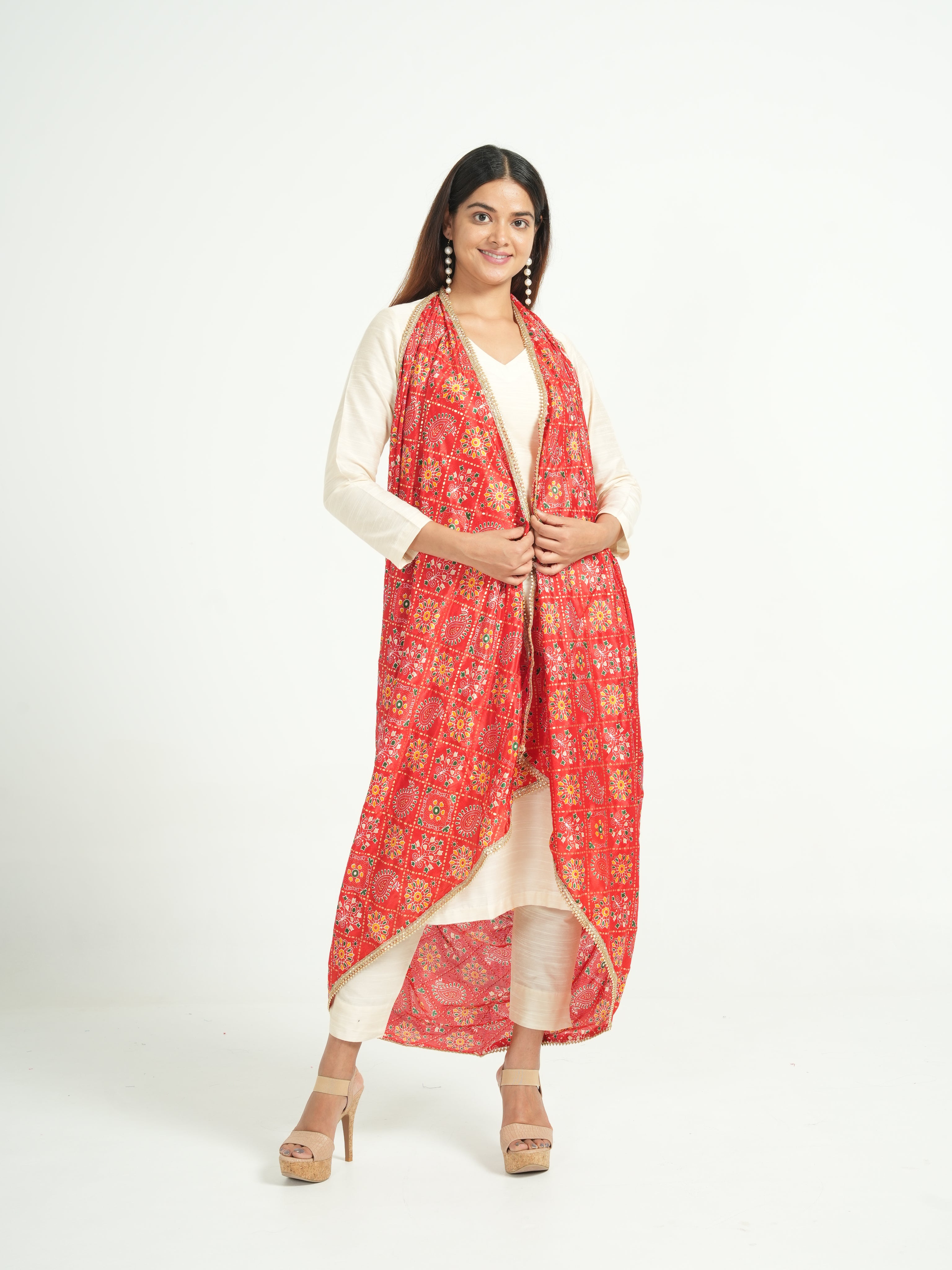 Art Silk Bandhini Dupatta