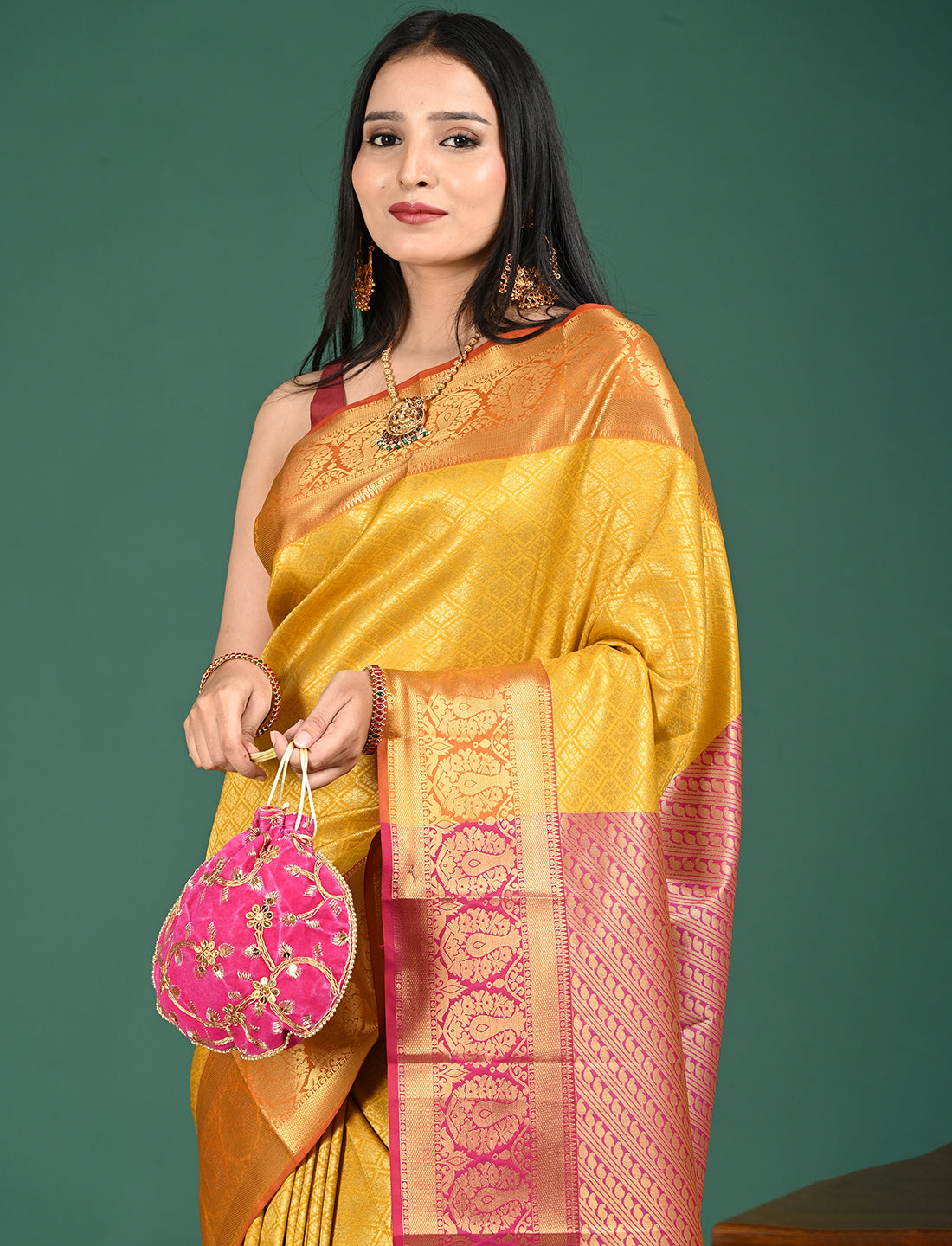 South Art Silk Geometric Saree