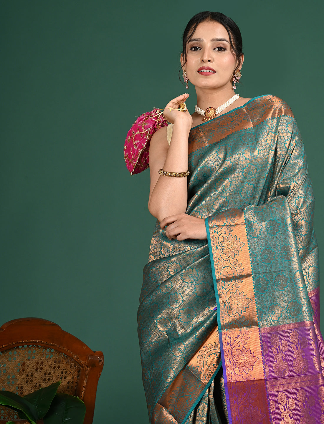 South Art Silk Geometric Saree