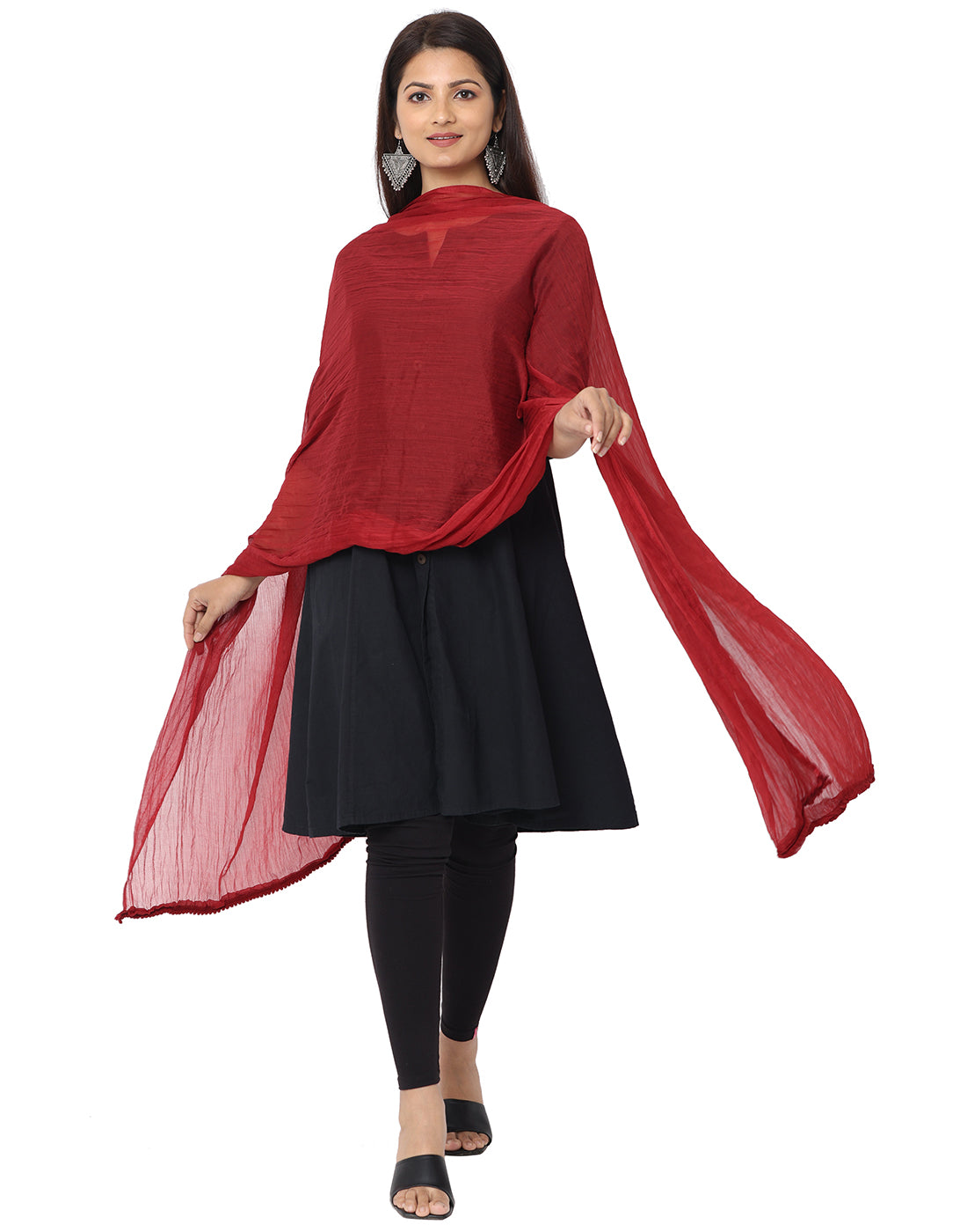 Solid Chiffon Dupatta