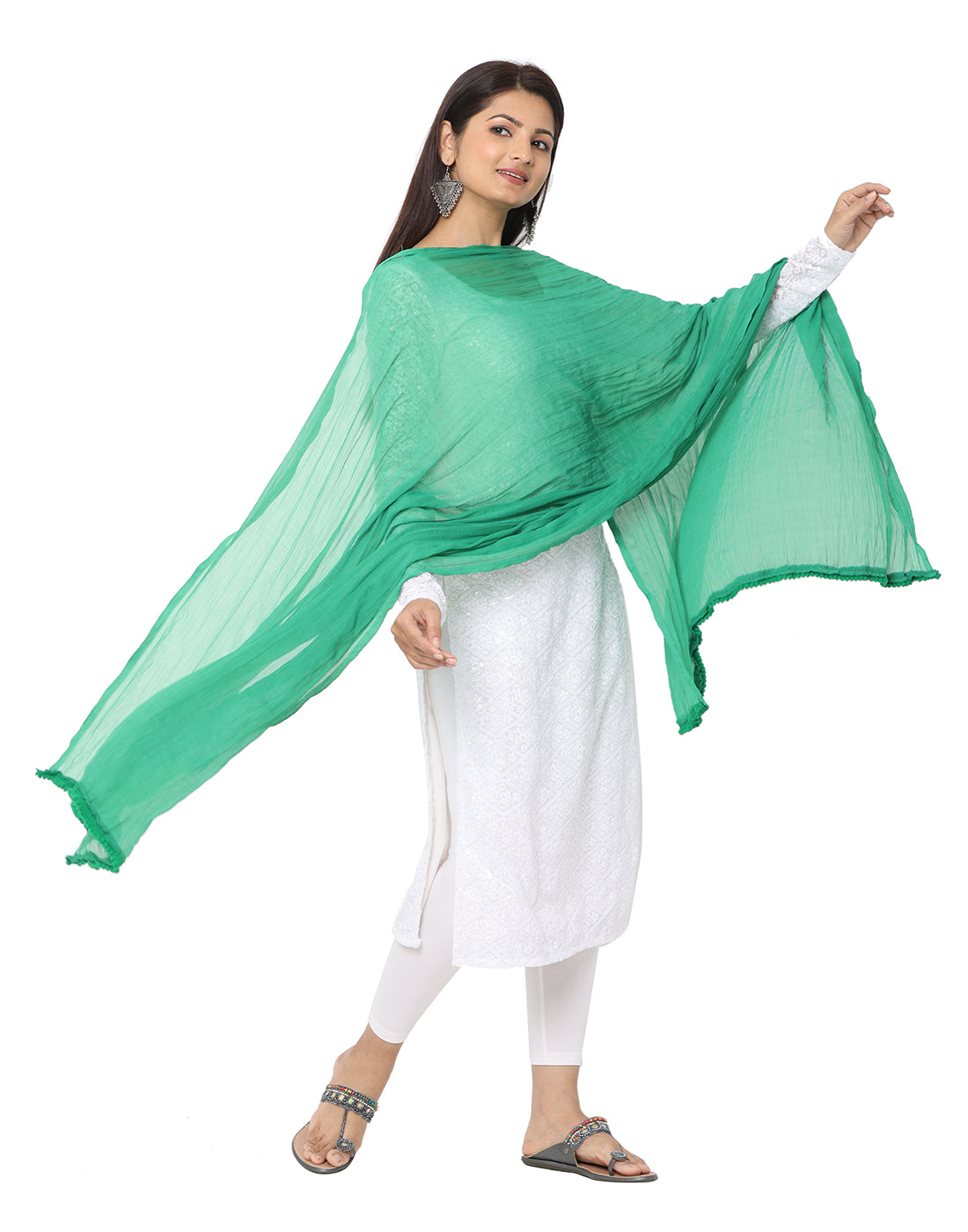Solid Chiffon Dupatta