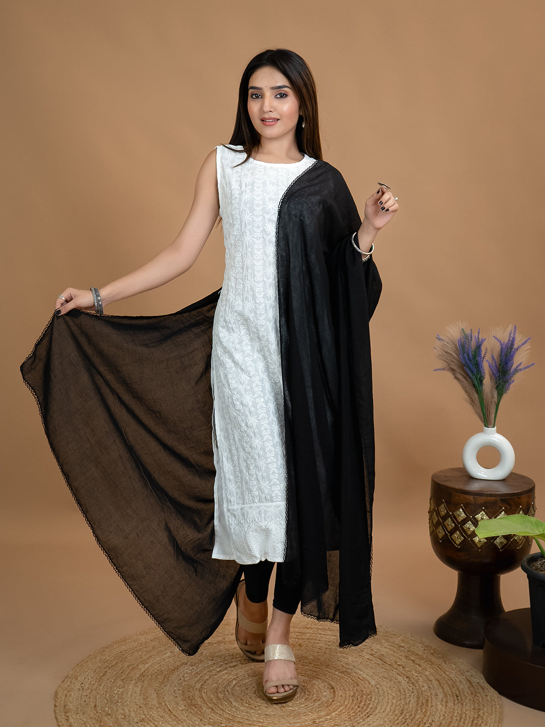 Solid Cotton Dupatta