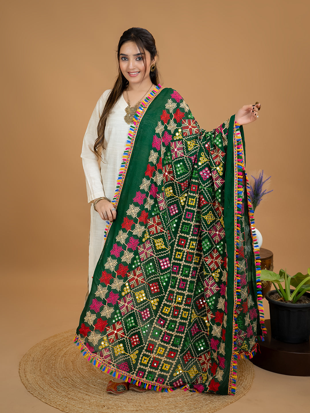 Phulkari Cotton Dupatta