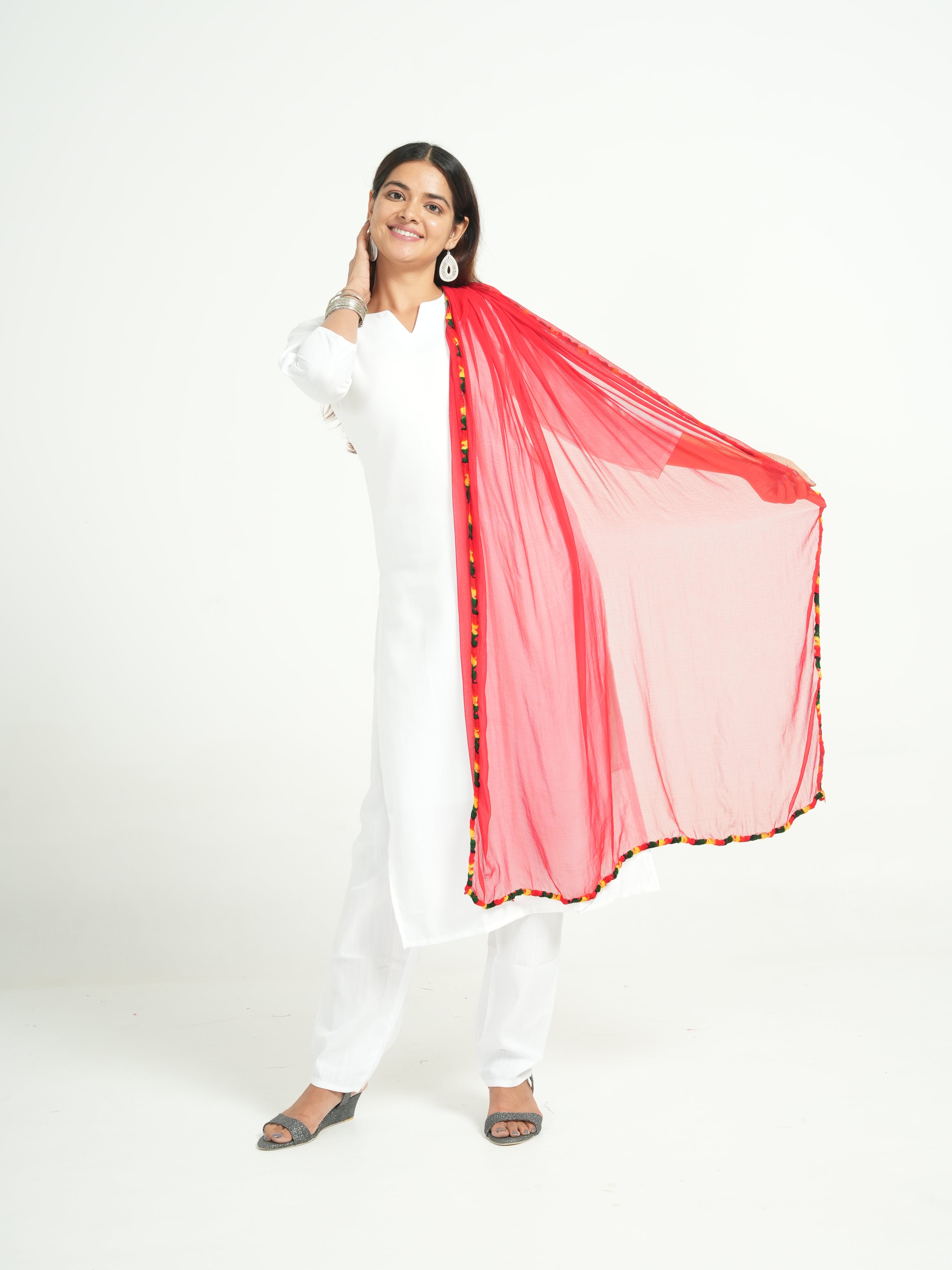 Chiffon Solid Dupatta