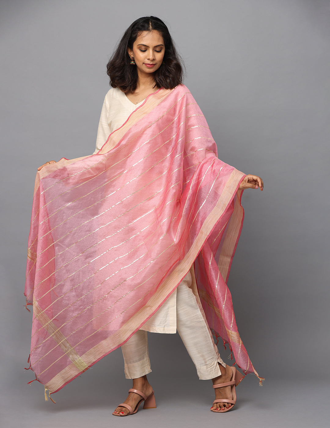 Chanderi Zari weave Dupatta