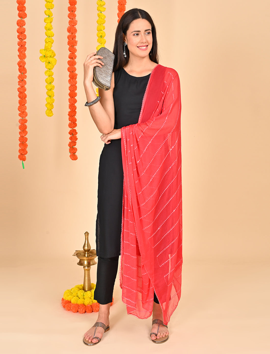 Chiffon Stripe Dupatta