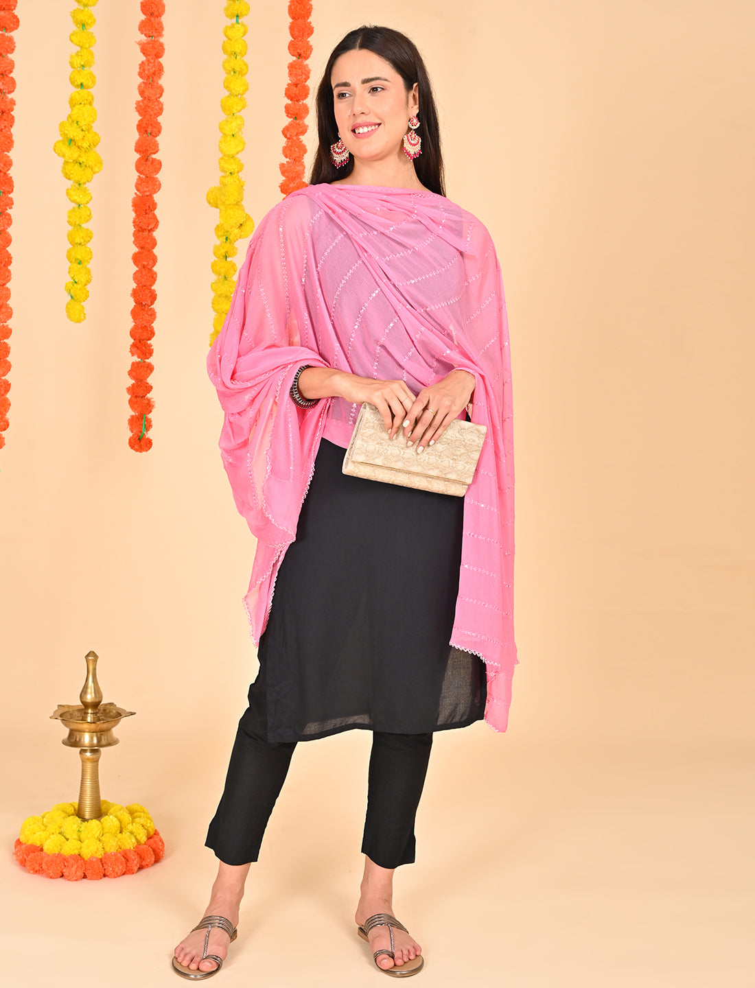 Chiffon Stripe Dupatta