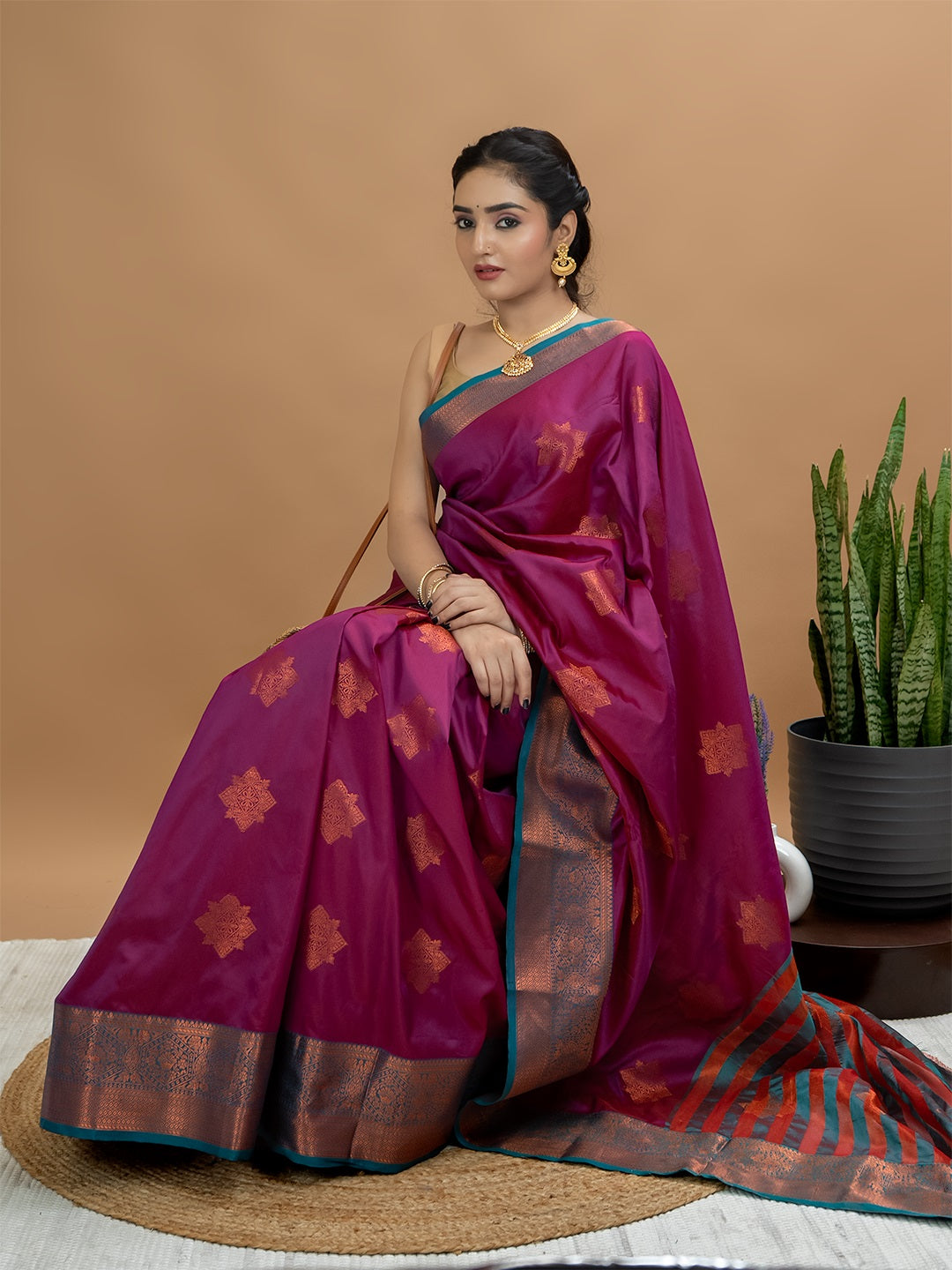 South Silk Brocade Saree