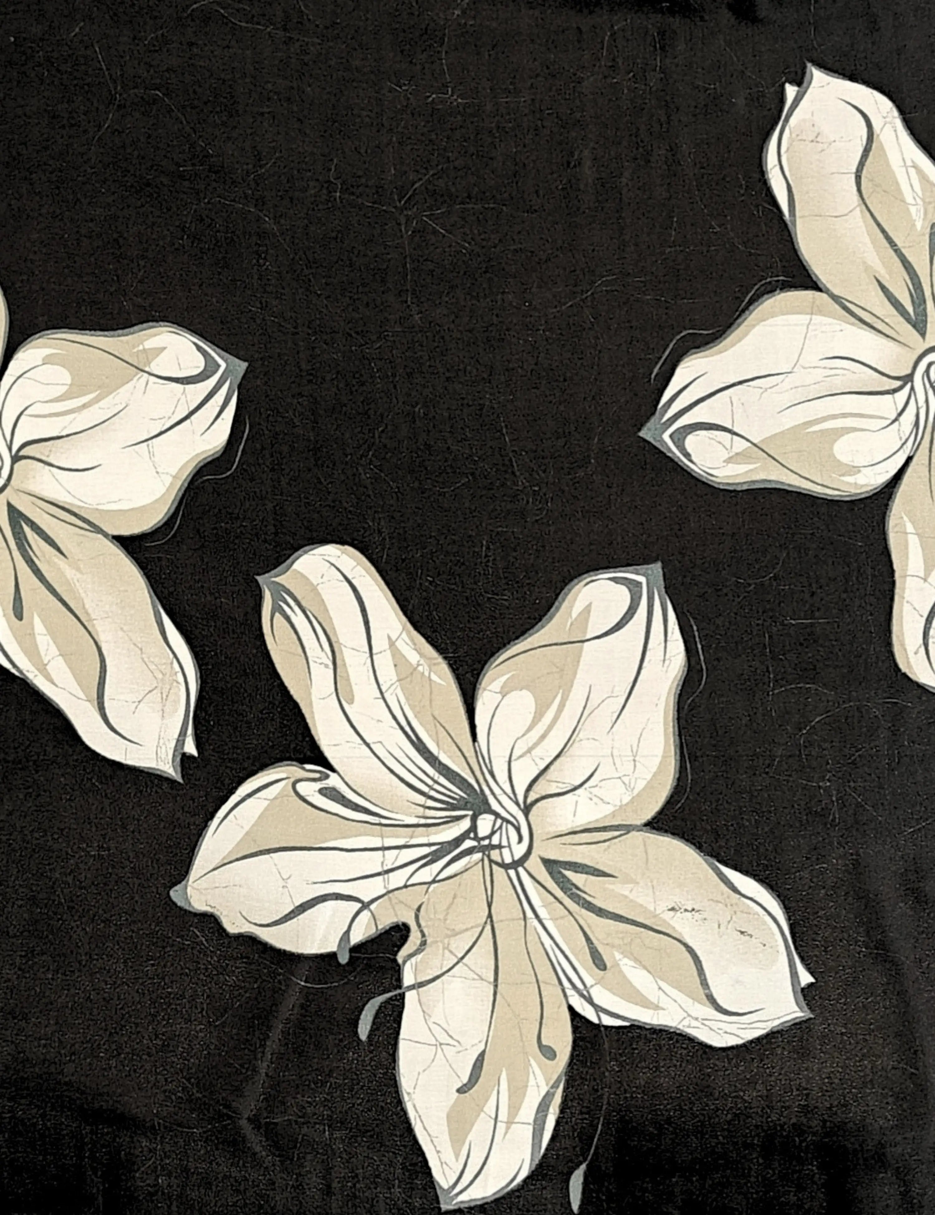 Solid Crepe Silk Saree