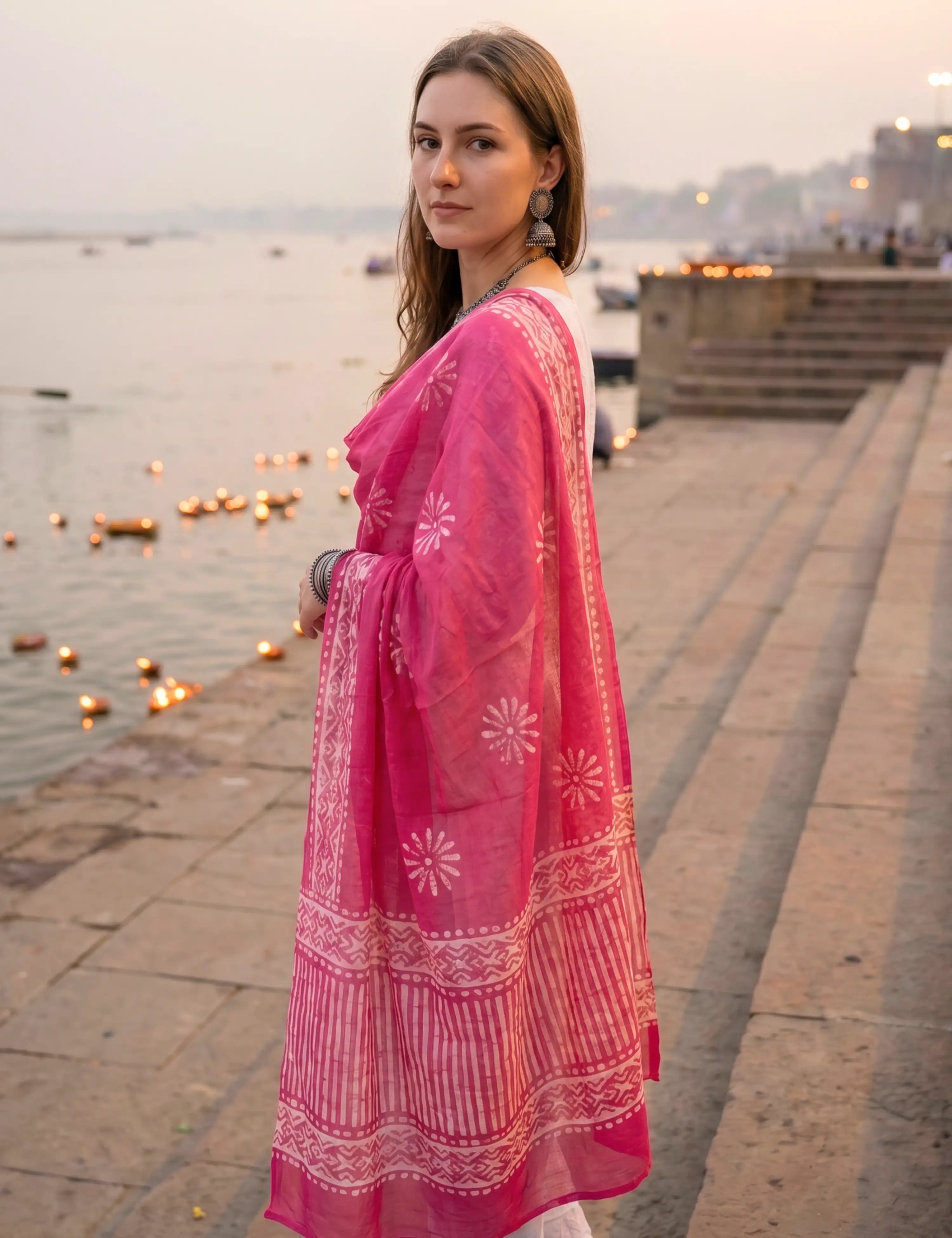 Batik Mul Cotton Dupatta