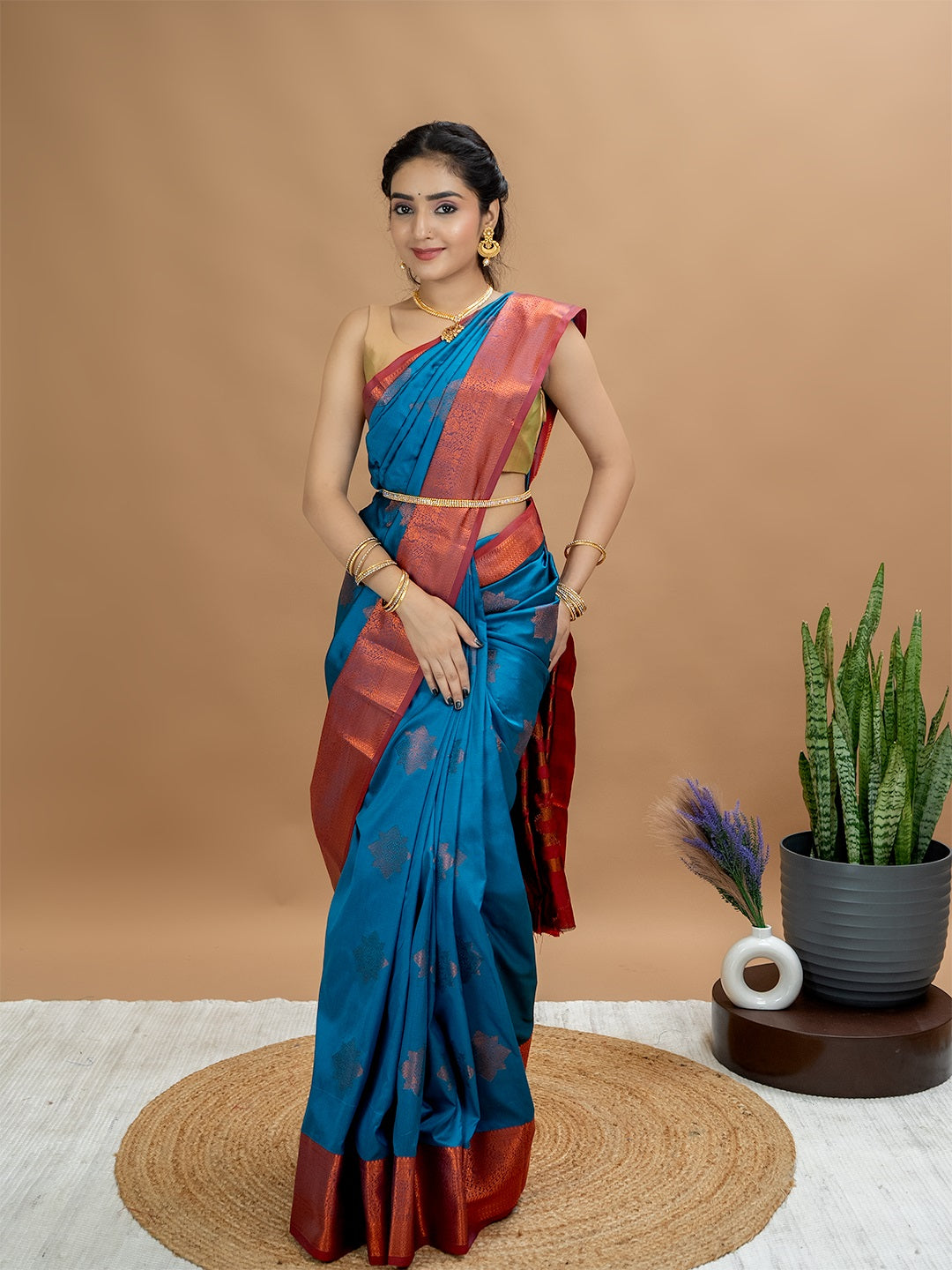 South Silk Brocade Saree