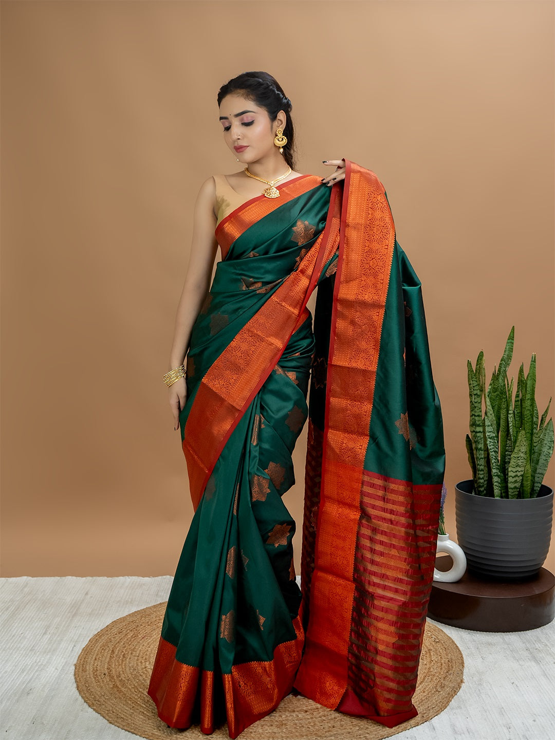 South Silk Brocade Saree