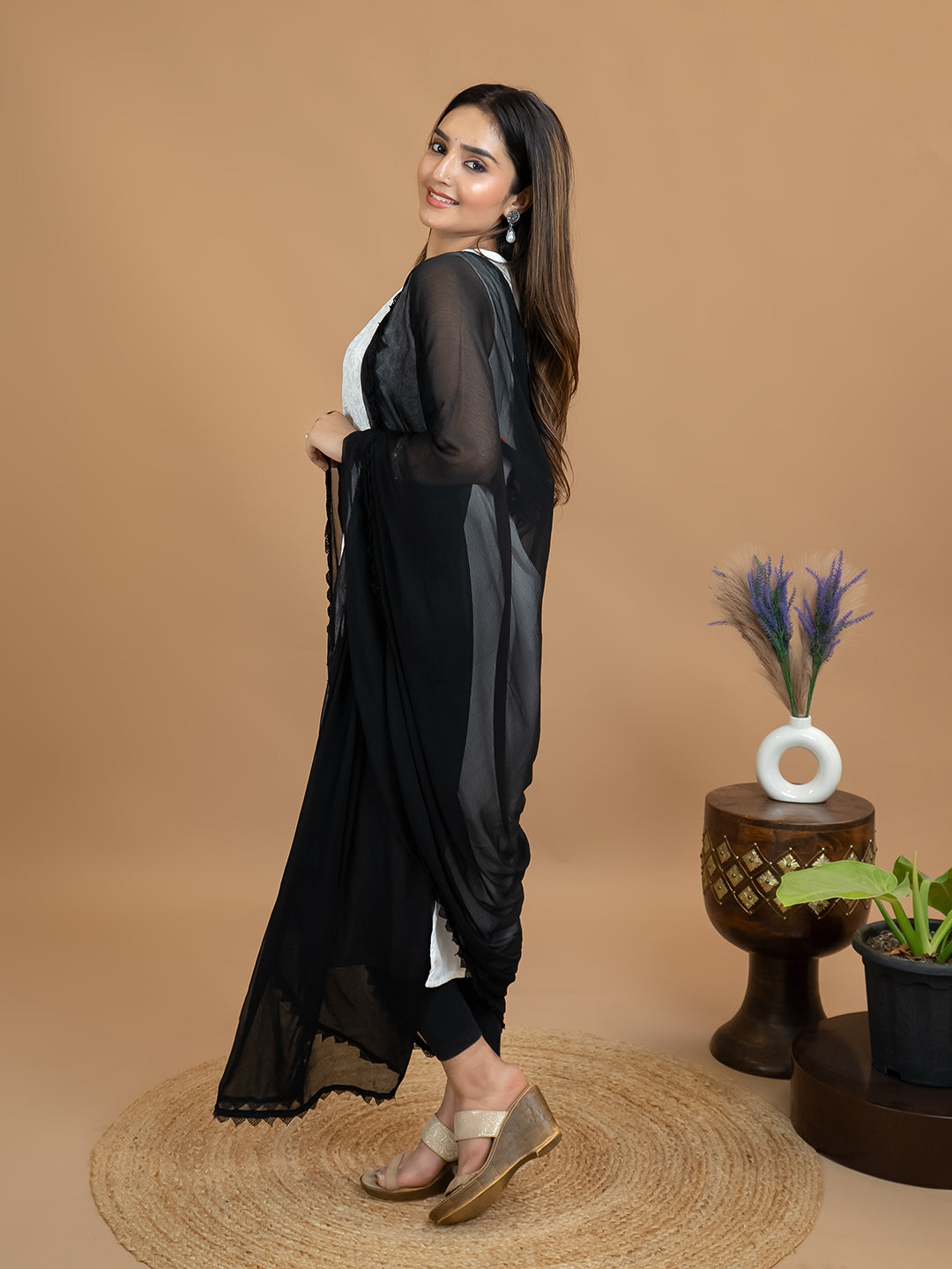 Solid Chiffon Dupatta