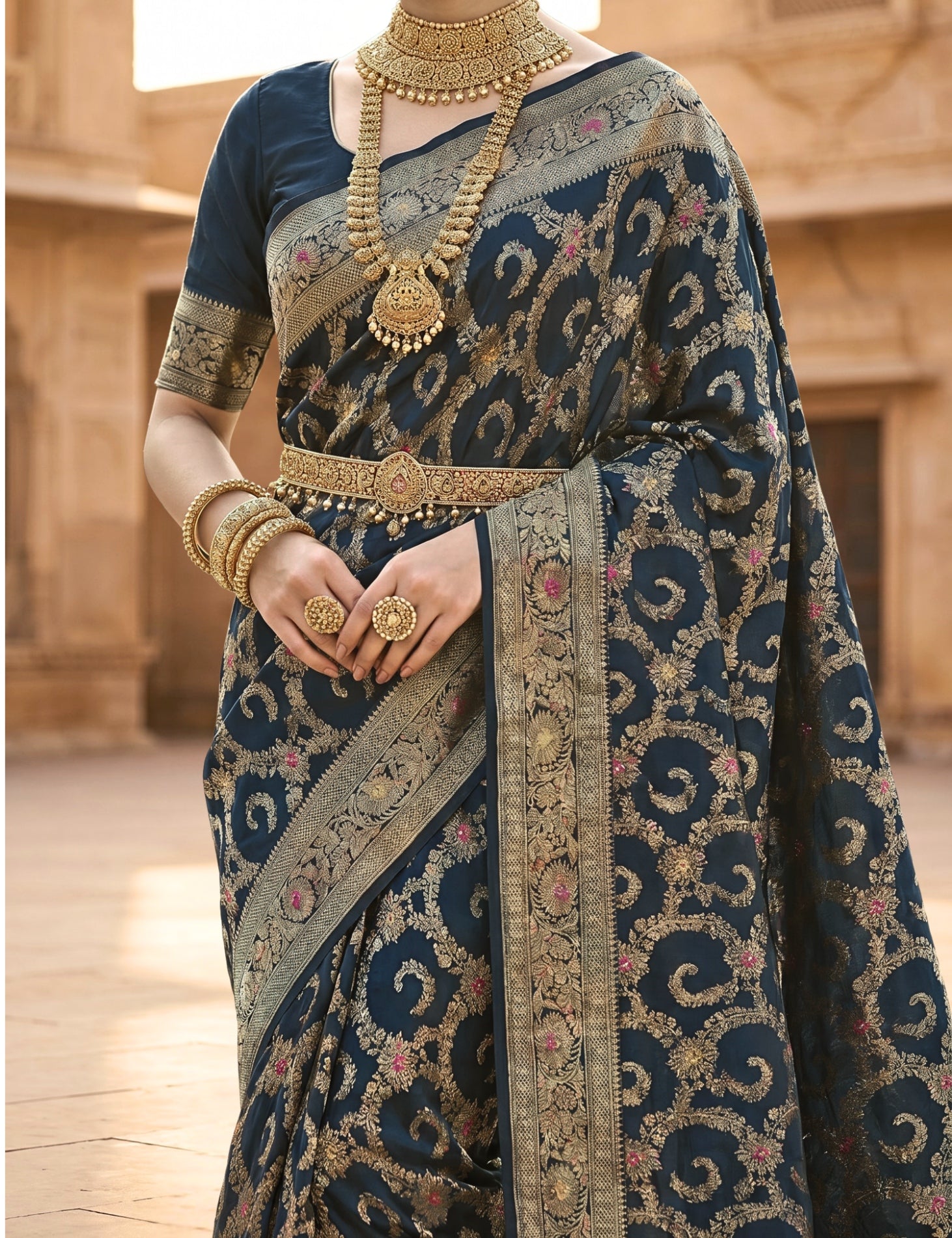 Banarasi Viscose Silk Saree